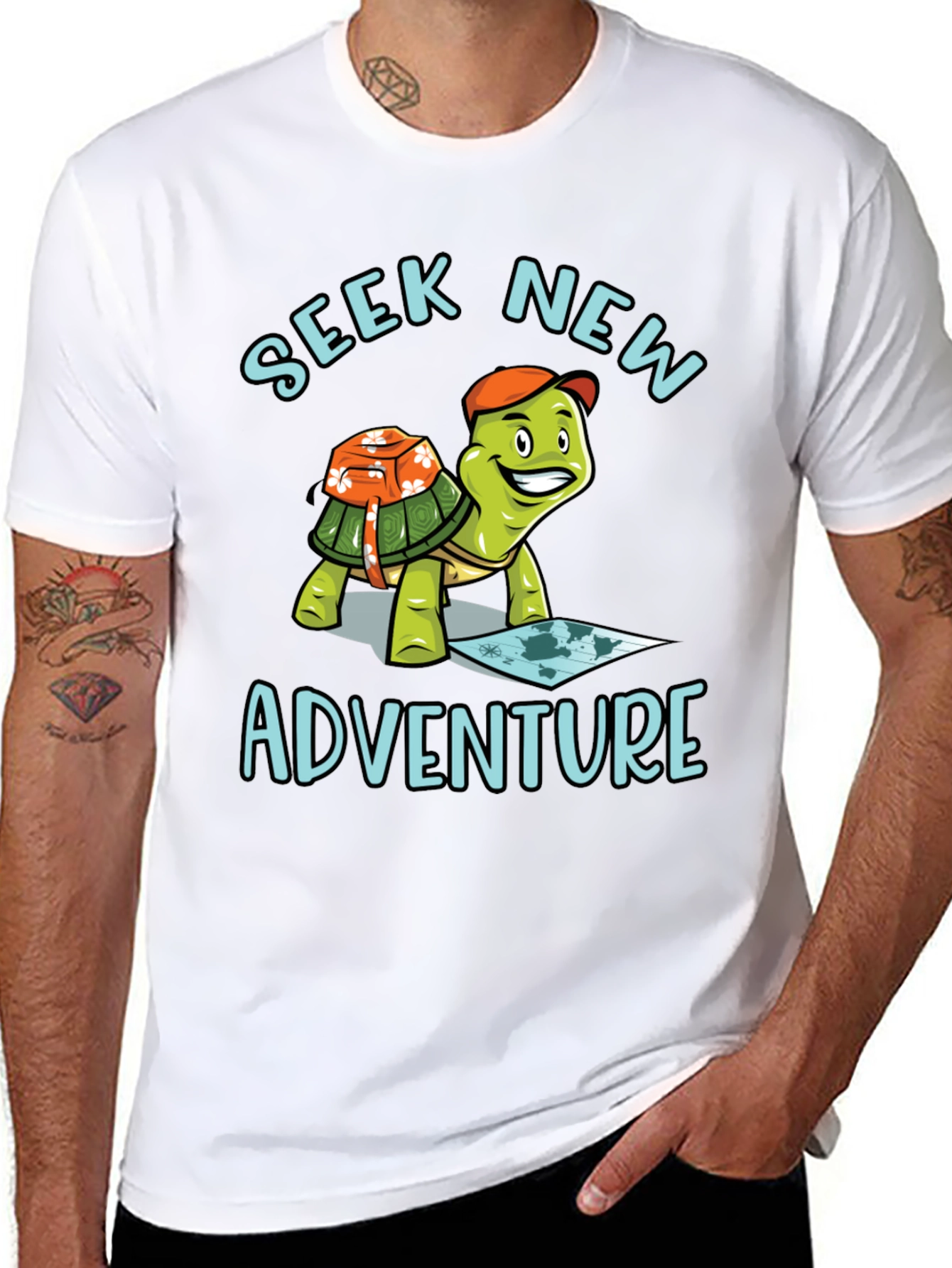 Seek New Adventure Turtle T-Shirt