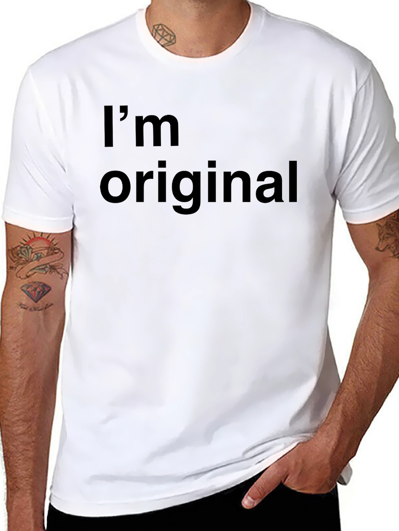 Im Original Black Graphic Tee