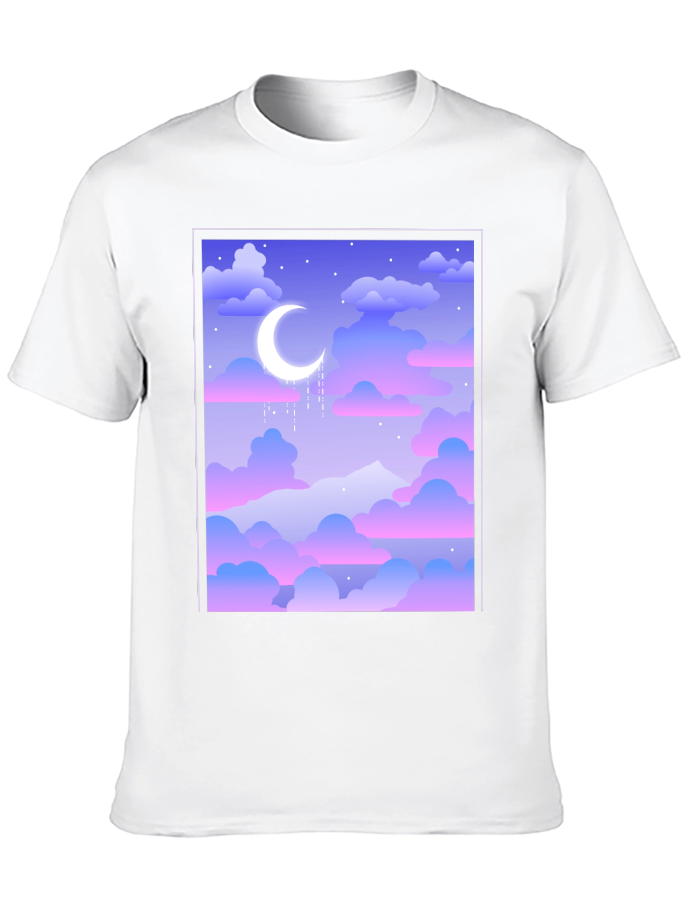 Dreamy Moonscape Black Tee