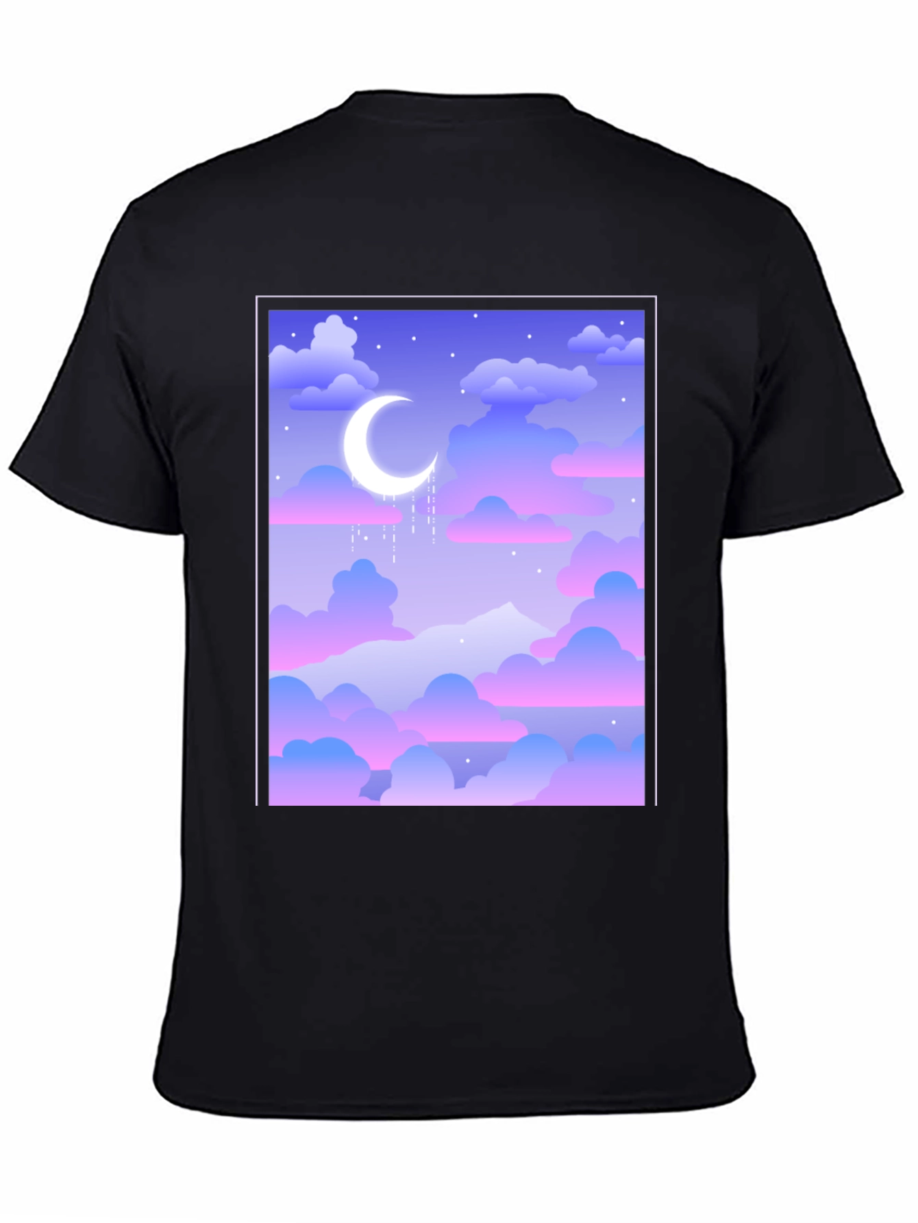 Dreamy Moonscape Black Tee