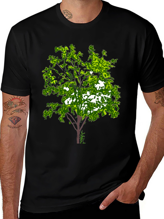 Arboreal Graphic Tee - Black Cotton Blend