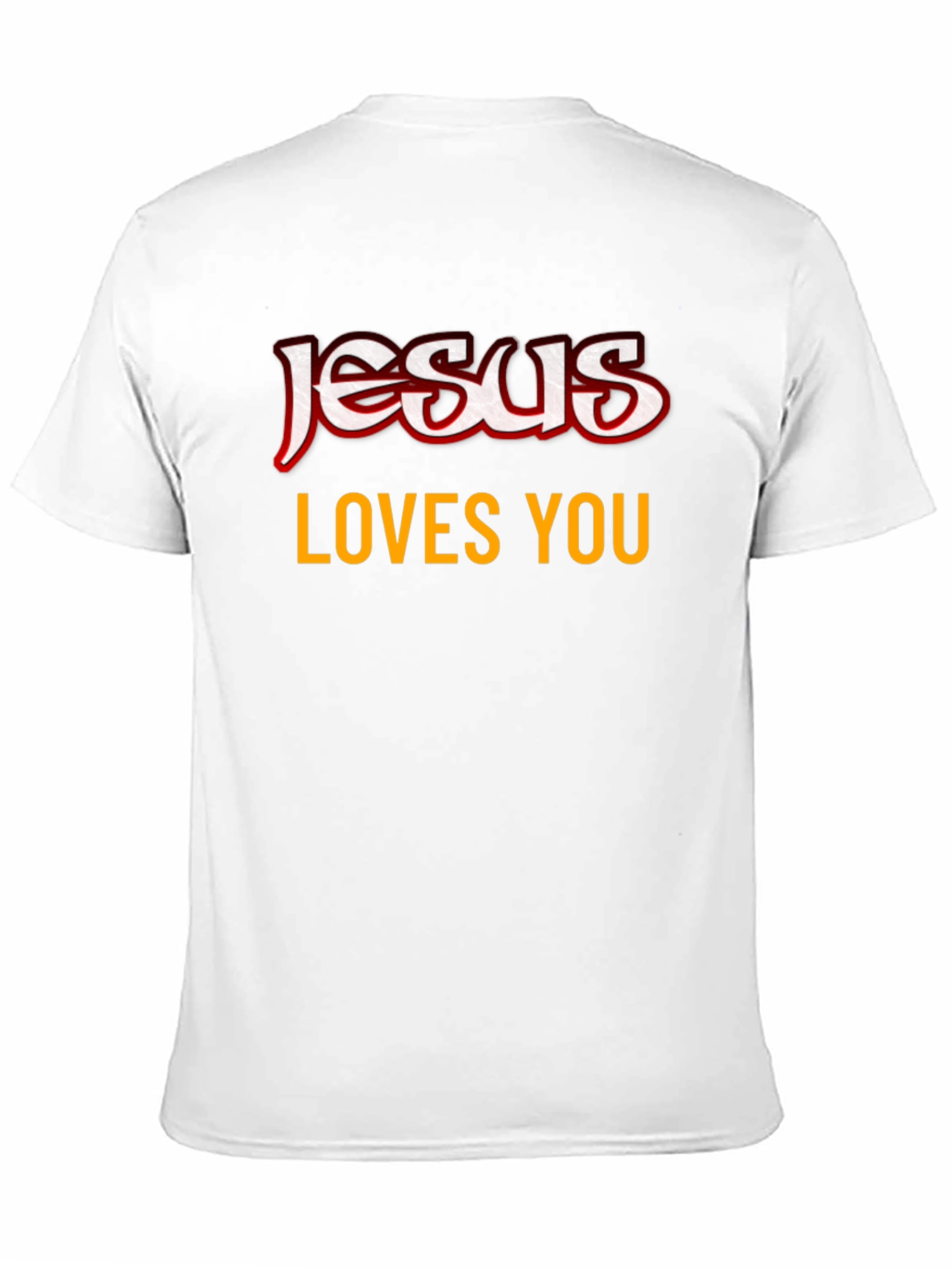 Jesus Loves You Graphic Black T-Shirt