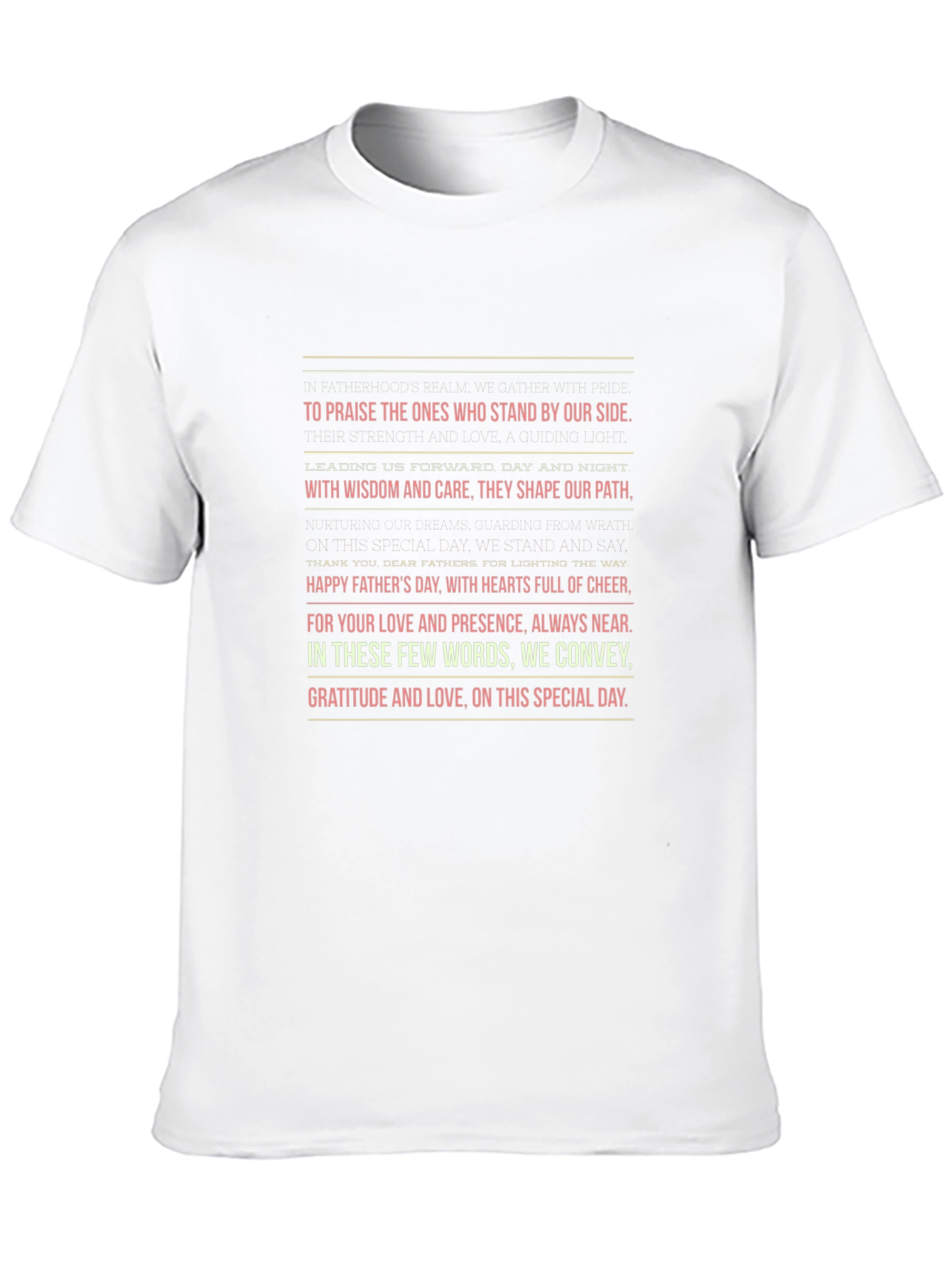 Sentimental Fathers Day T-Shirt - Love and Gratitude