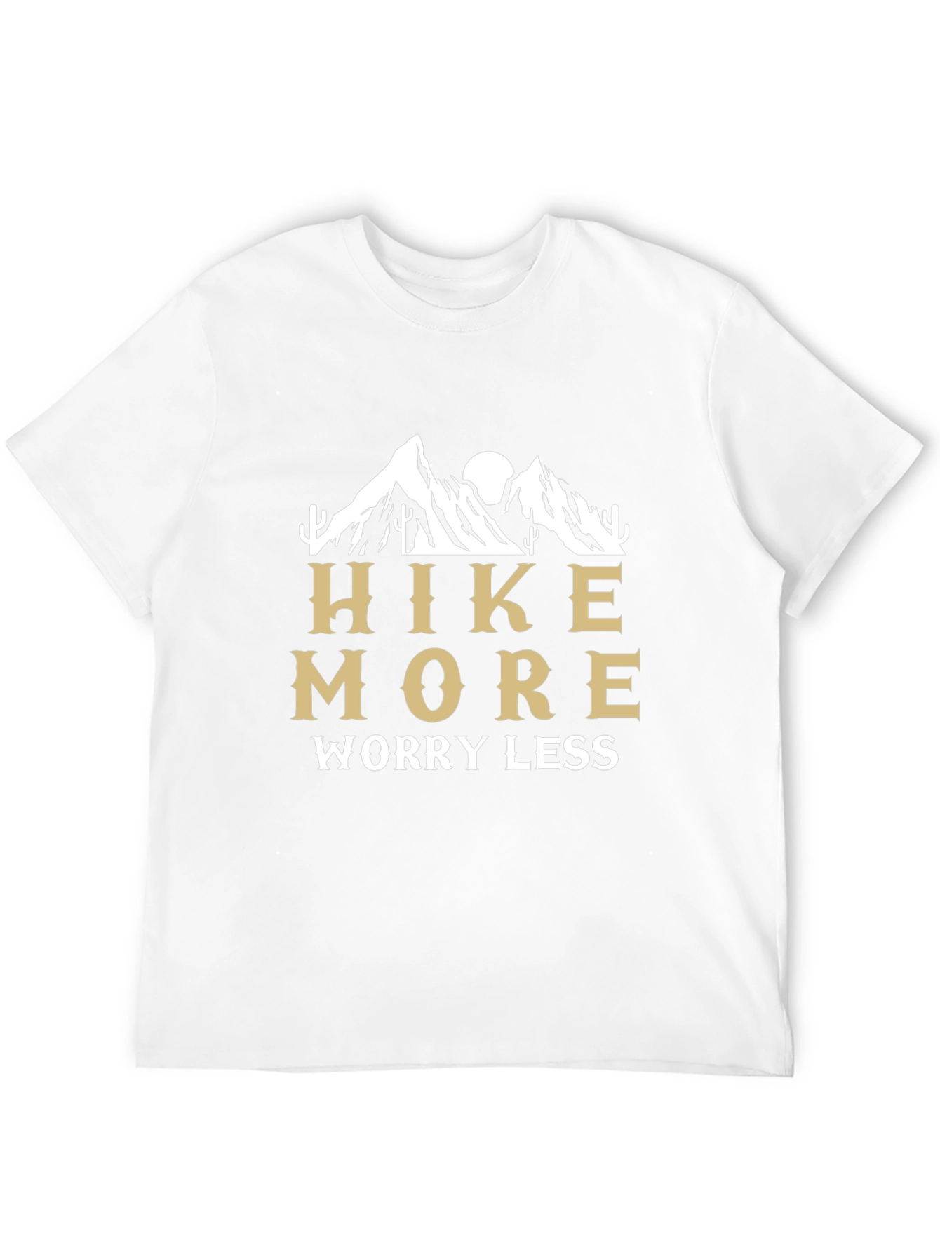 Hike More Worry Less Black Graphic Tee