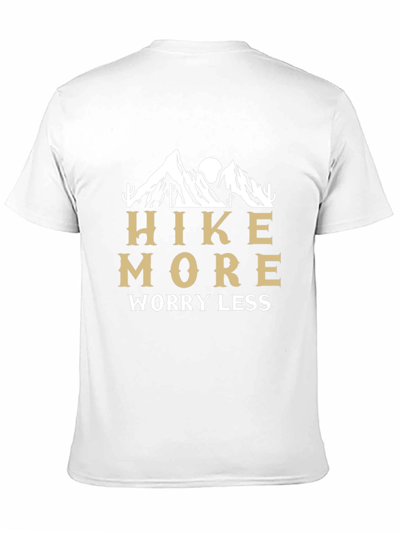 Hike More Worry Less Black Graphic Tee
