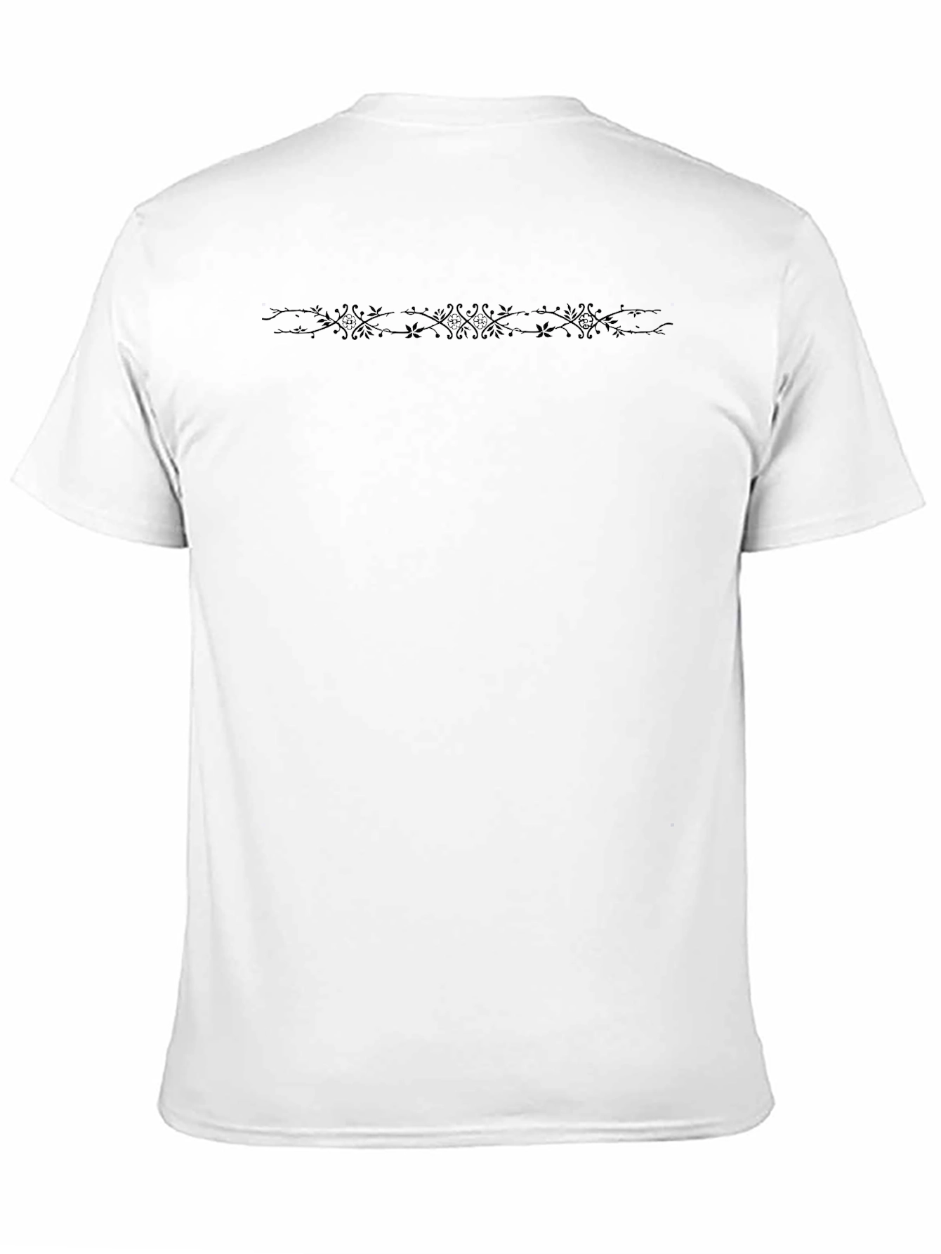Mens Black Graphic Print Crew Neck T-Shirt