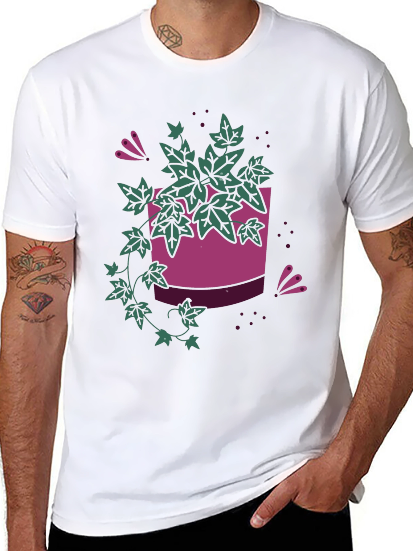 Plant Graphic Tee - Modern Unisex
