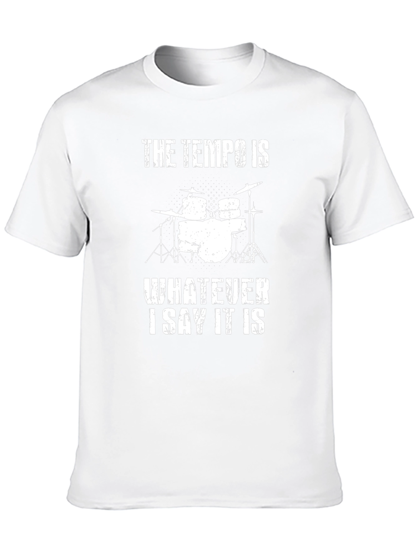 Tempo Drummer T-Shirt - Funny Musician Tee