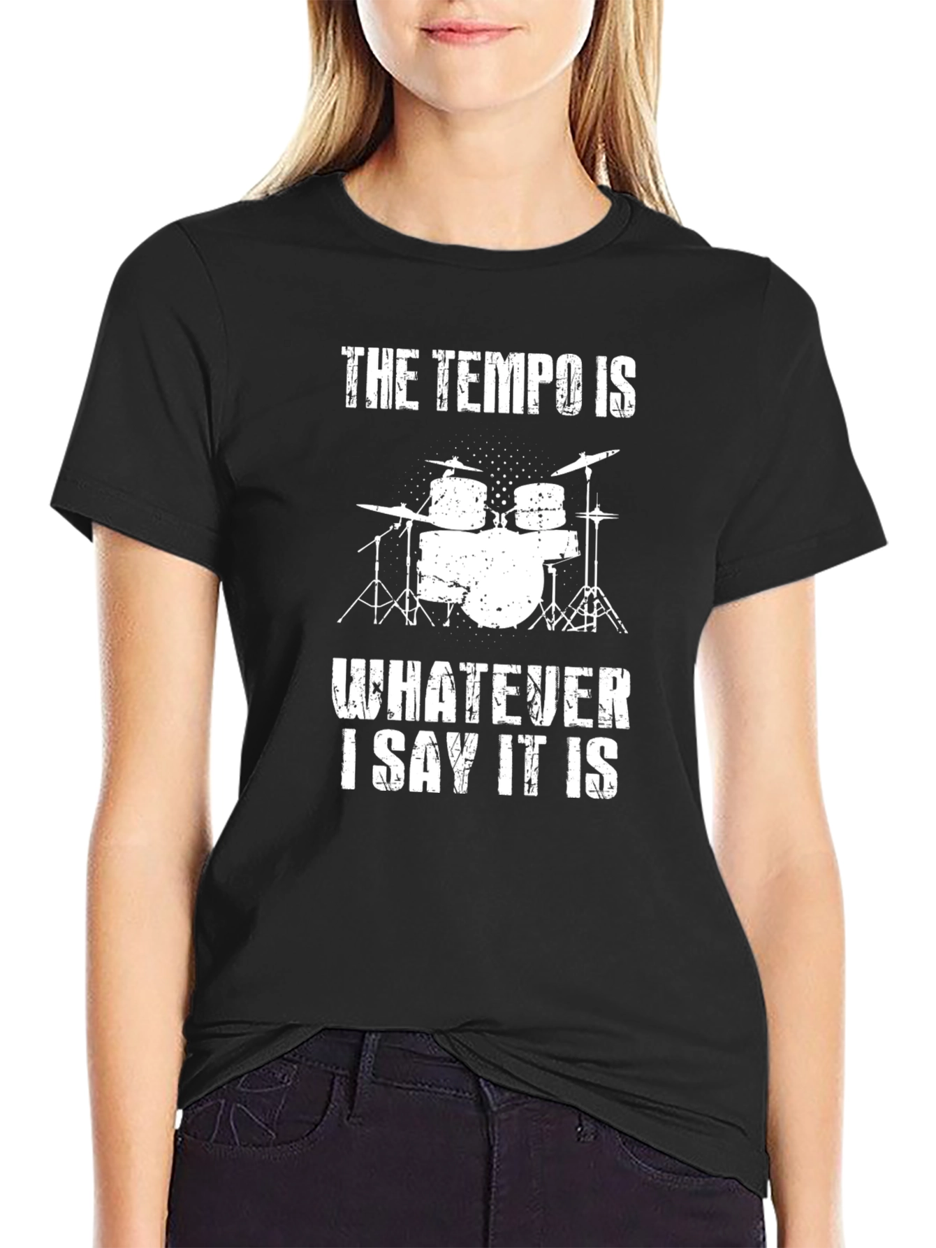 Tempo Drummer T-Shirt - Funny Musician Tee
