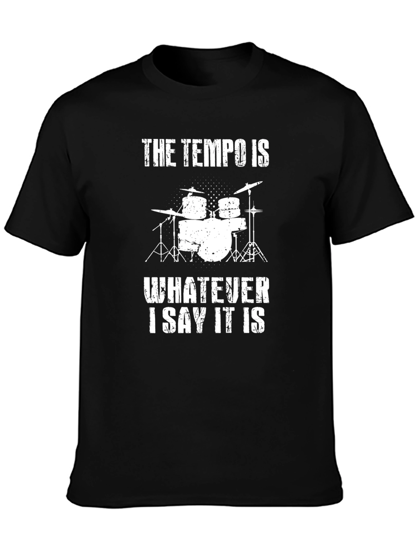 Tempo Drummer T-Shirt - Funny Musician Tee
