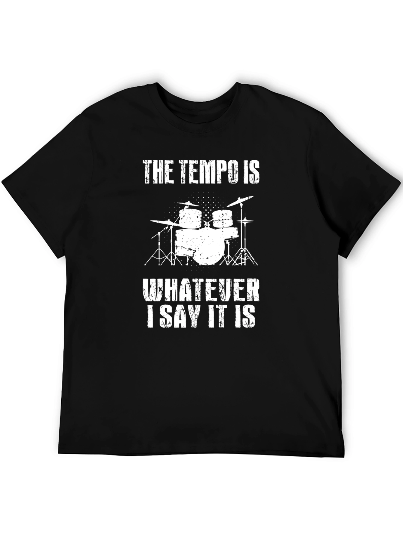 Tempo Drummer T-Shirt - Funny Musician Tee