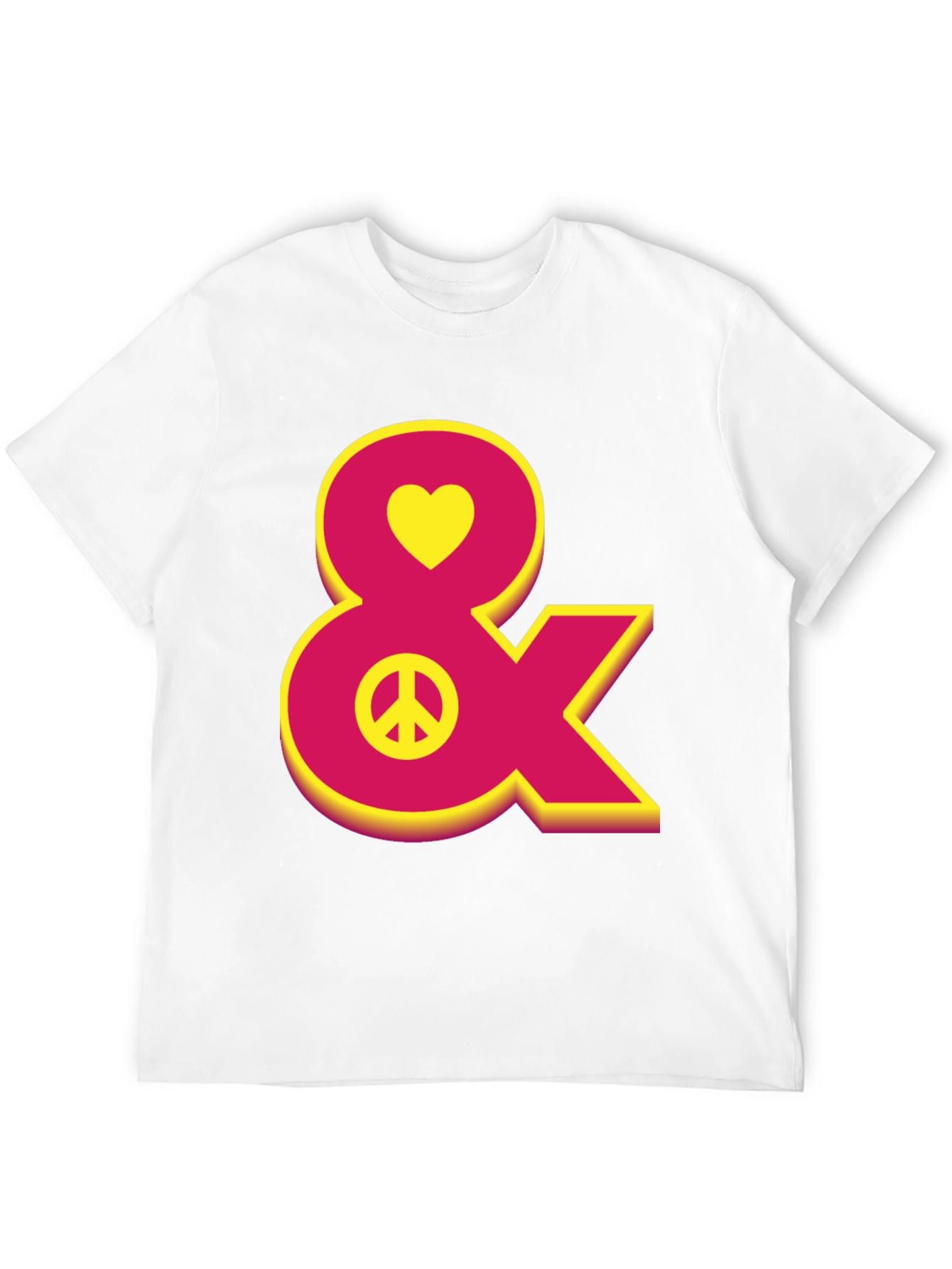 Heart Peace Sign Ampersand T-Shirt