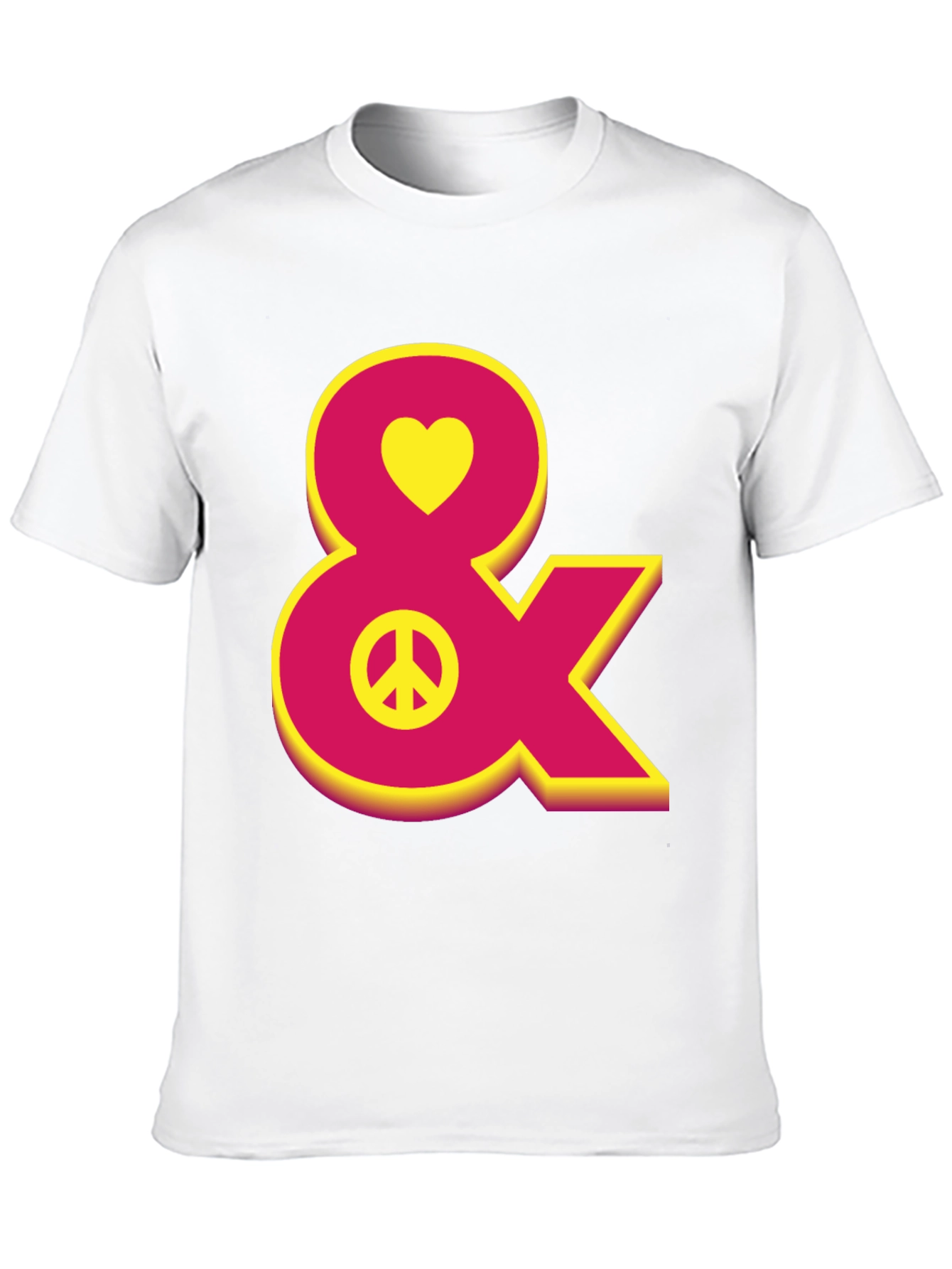 Heart Peace Sign Ampersand T-Shirt