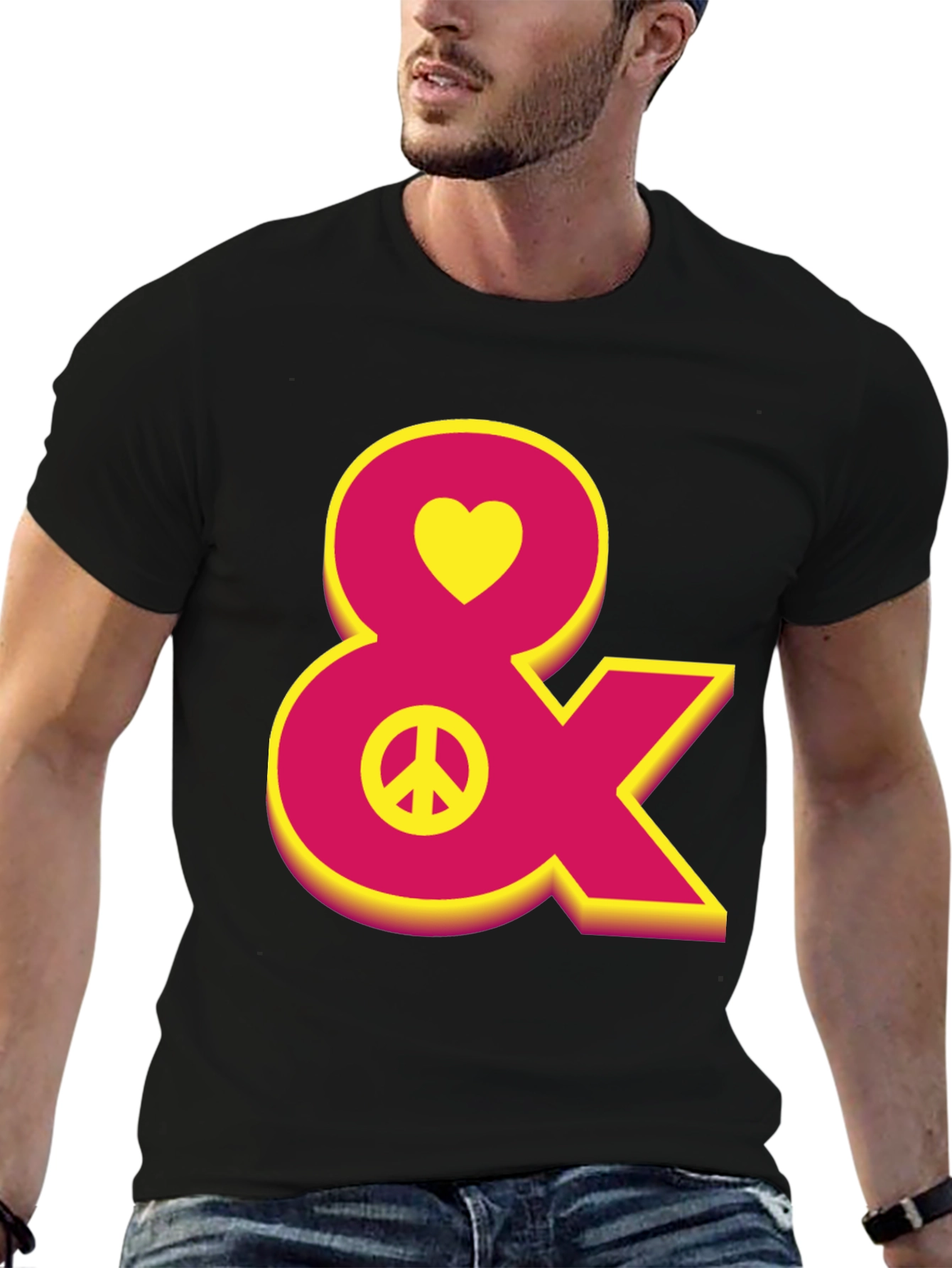 Heart Peace Sign Ampersand T-Shirt