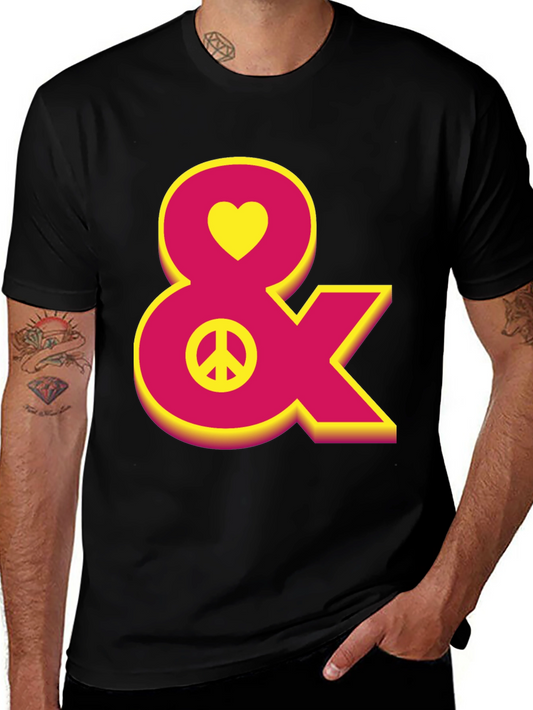 Heart Peace Sign Ampersand T-Shirt