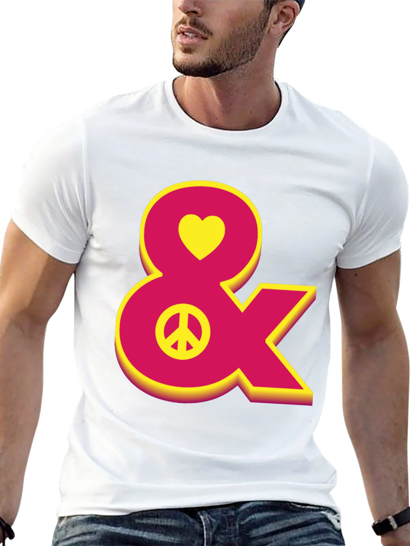 Heart Peace Sign Ampersand T-Shirt