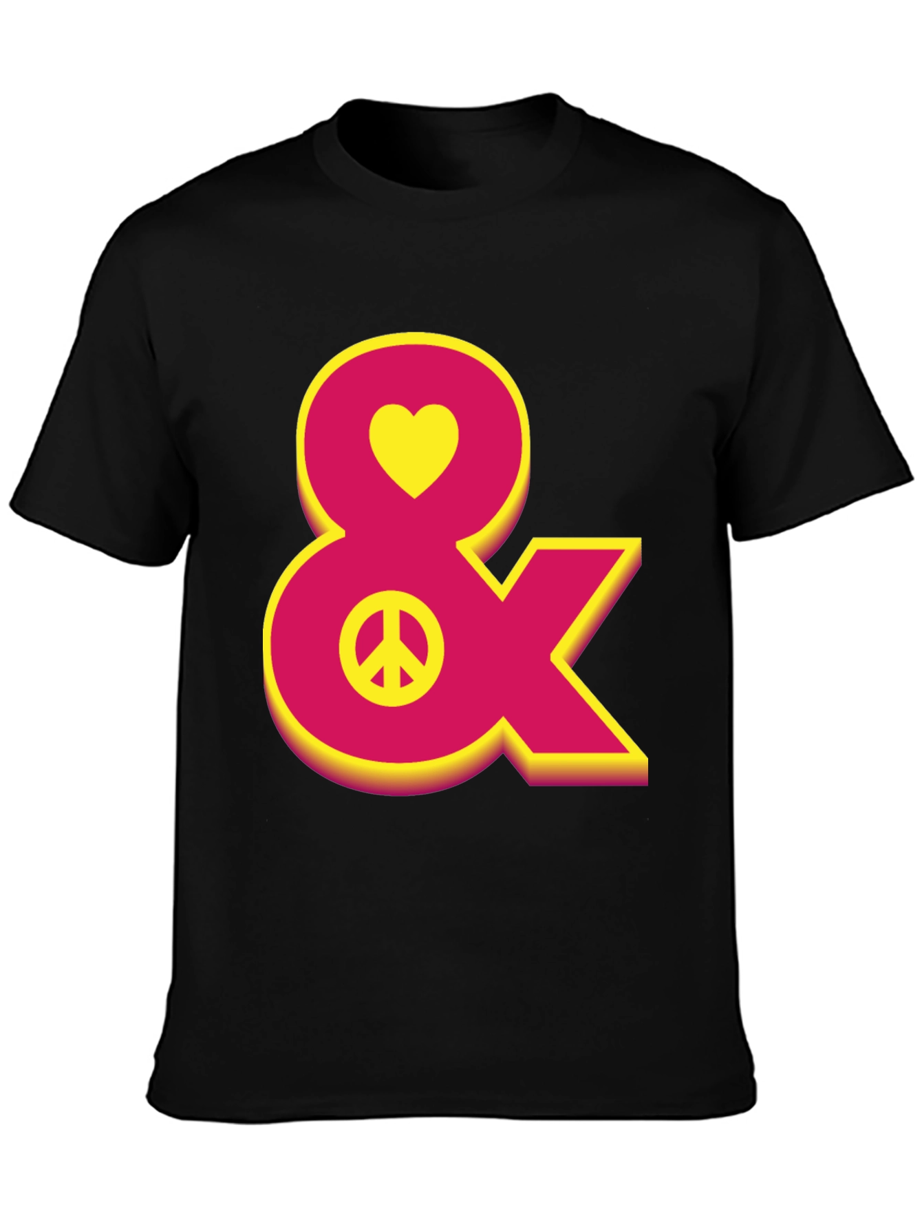 Heart Peace Sign Ampersand T-Shirt