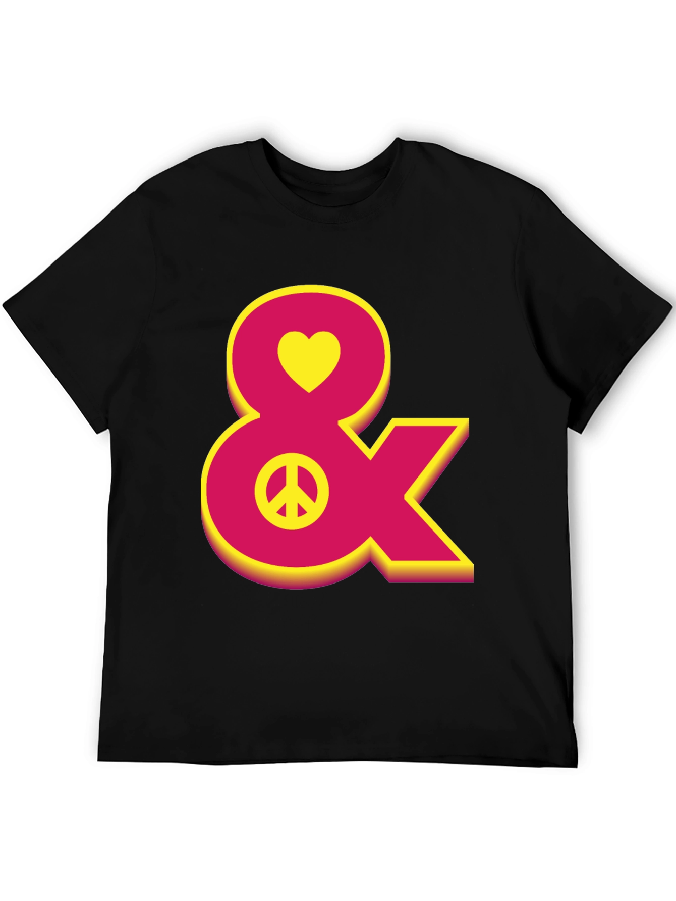 Heart Peace Sign Ampersand T-Shirt