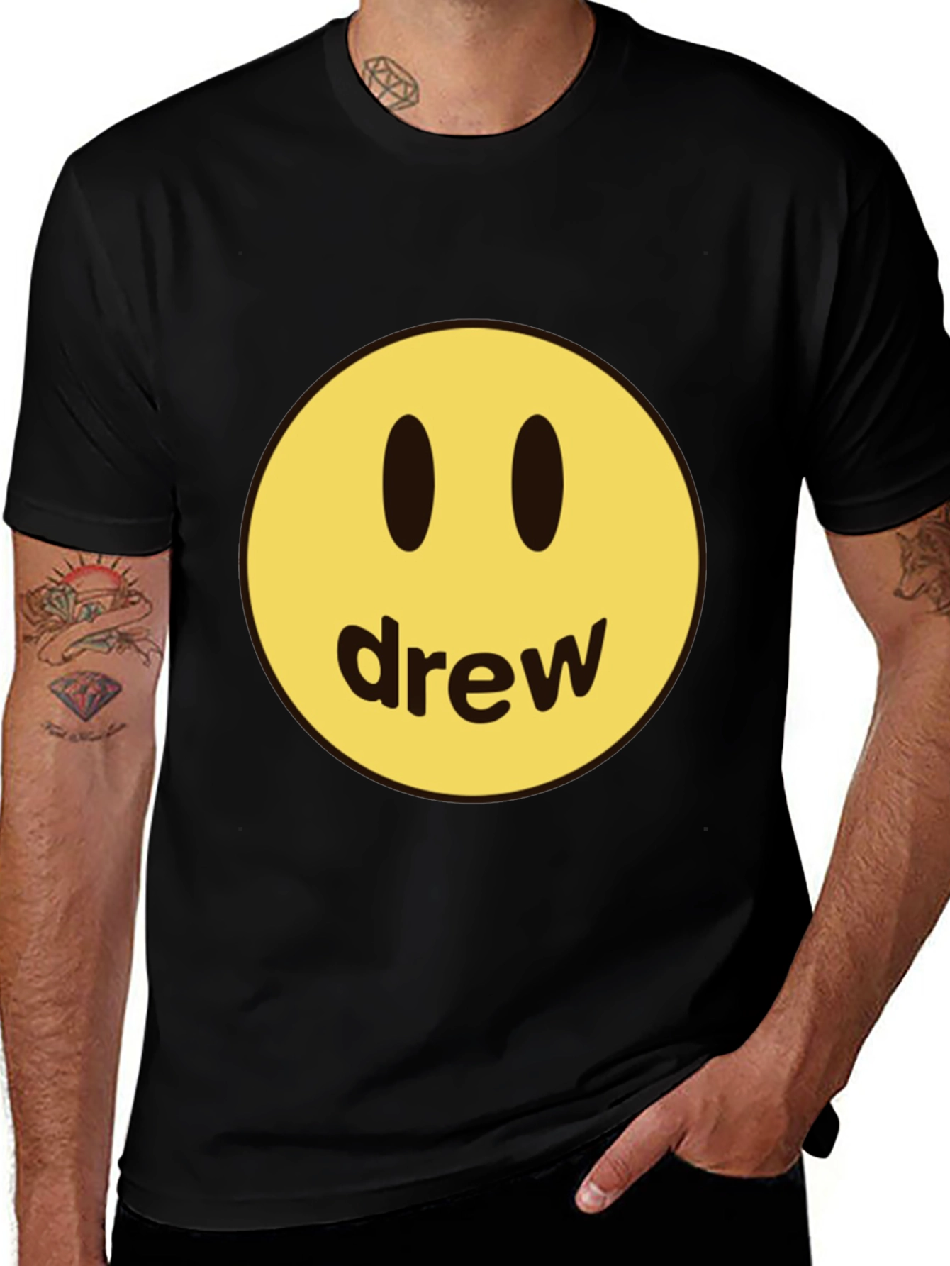 Drew House Smiley Face Black T-Shirt