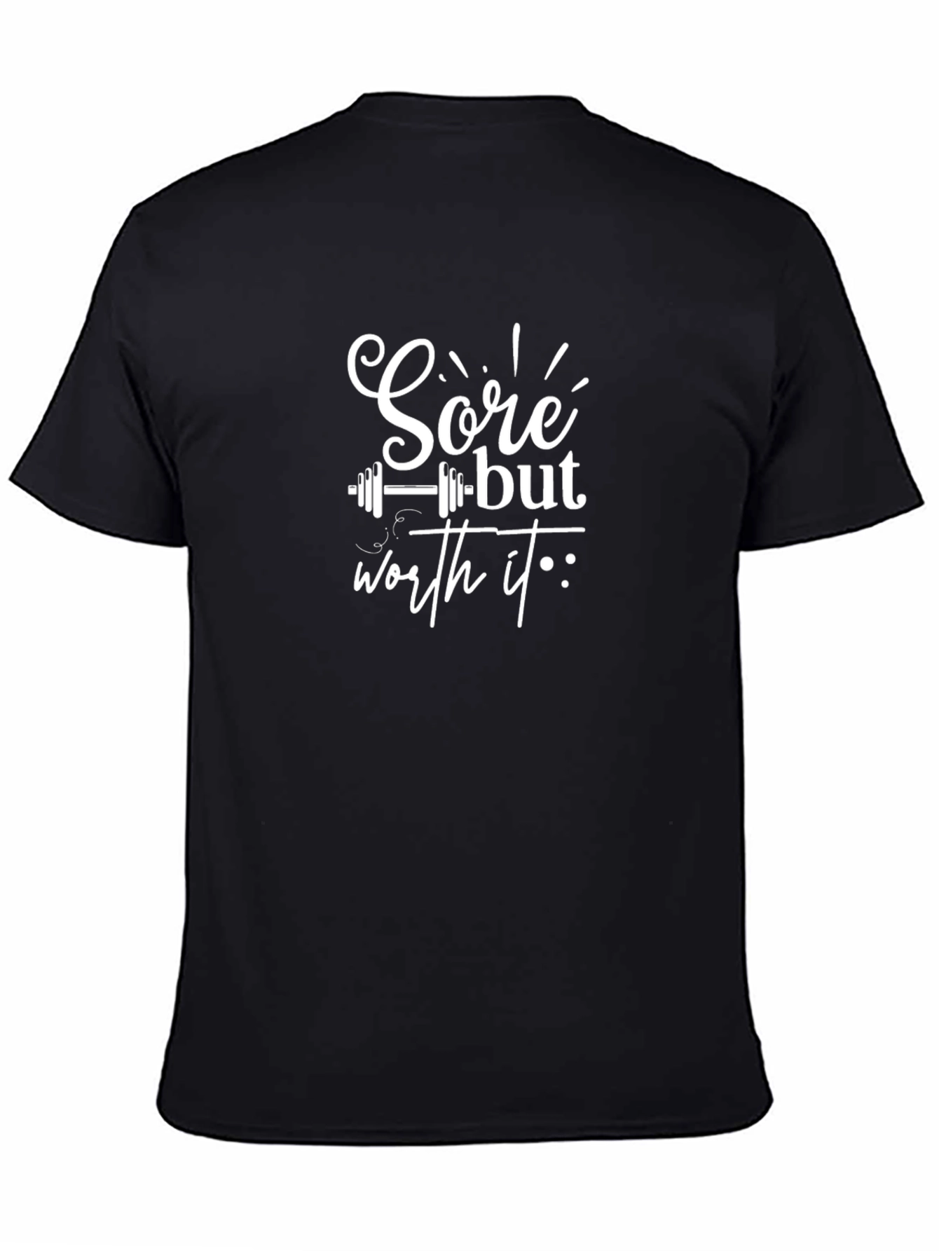 Sore But Worth It Black Graphic T-Shirt