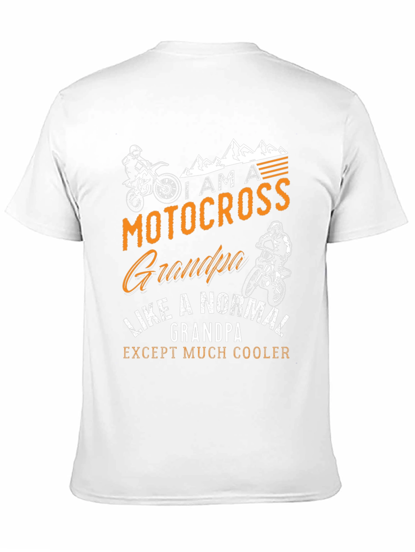 Motocross Grandpa Graphic T-Shirt