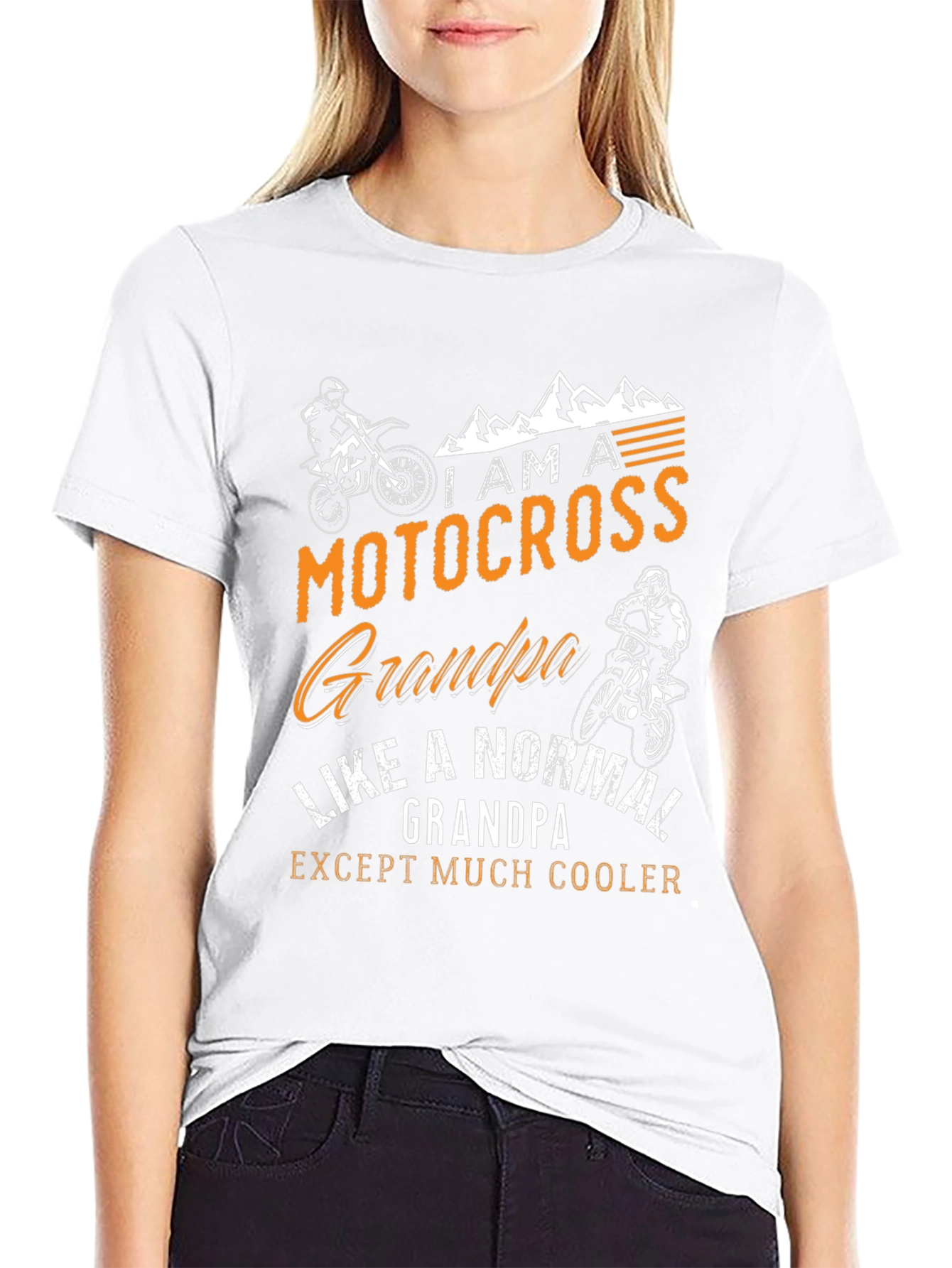 Motocross Grandpa Graphic T-Shirt