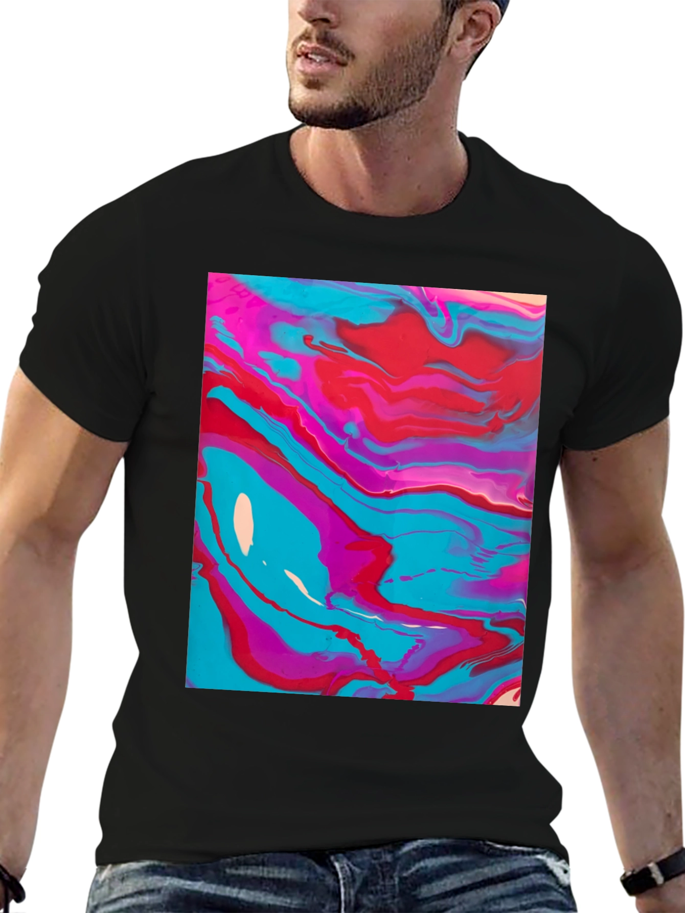 Abstract Art Tee - Fluid Design