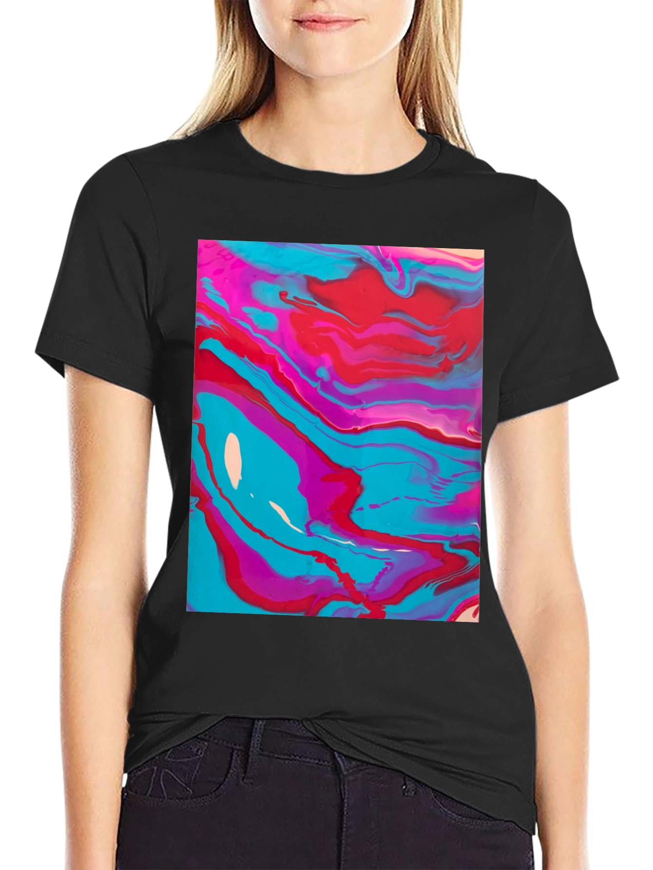 Abstract Art Tee - Fluid Design