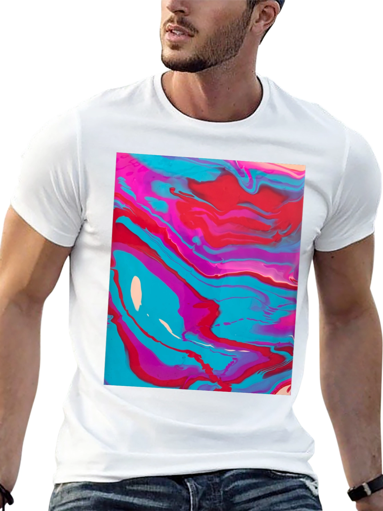 Abstract Art Tee - Fluid Design