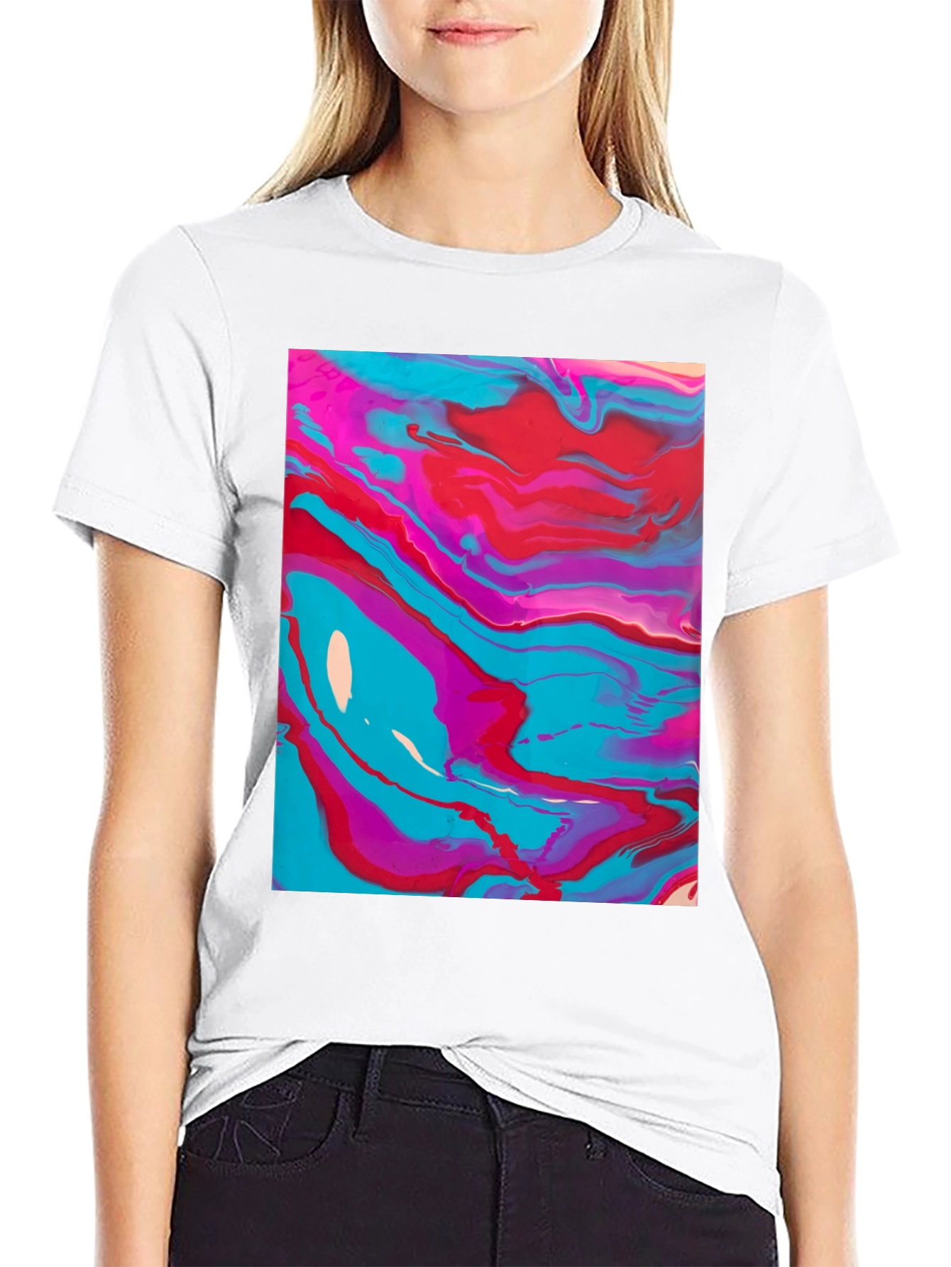 Abstract Art Tee - Fluid Design