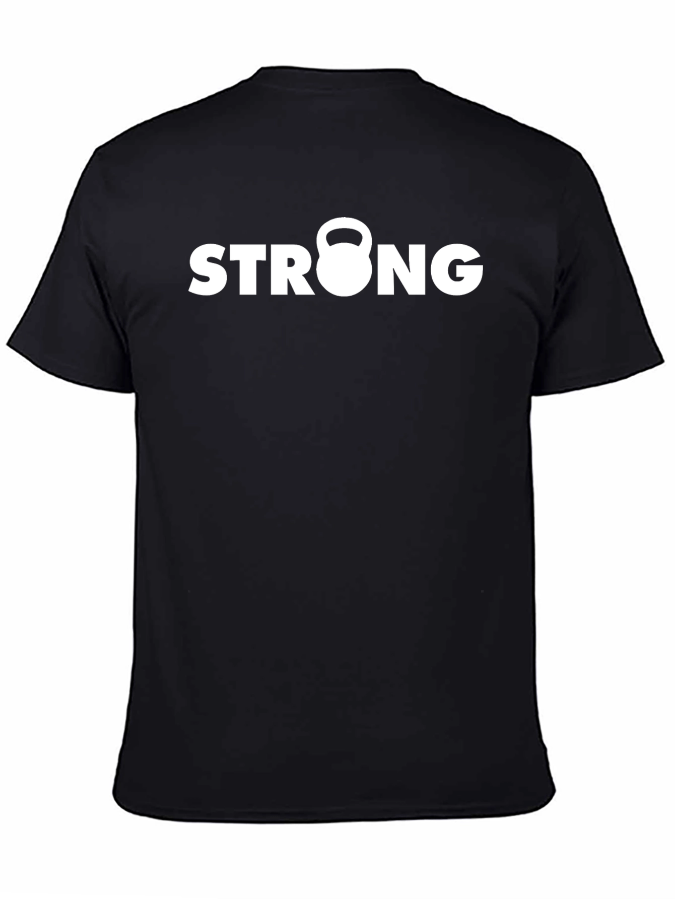Strong Kettlebell Graphic Tee - Black Fitness Shirt