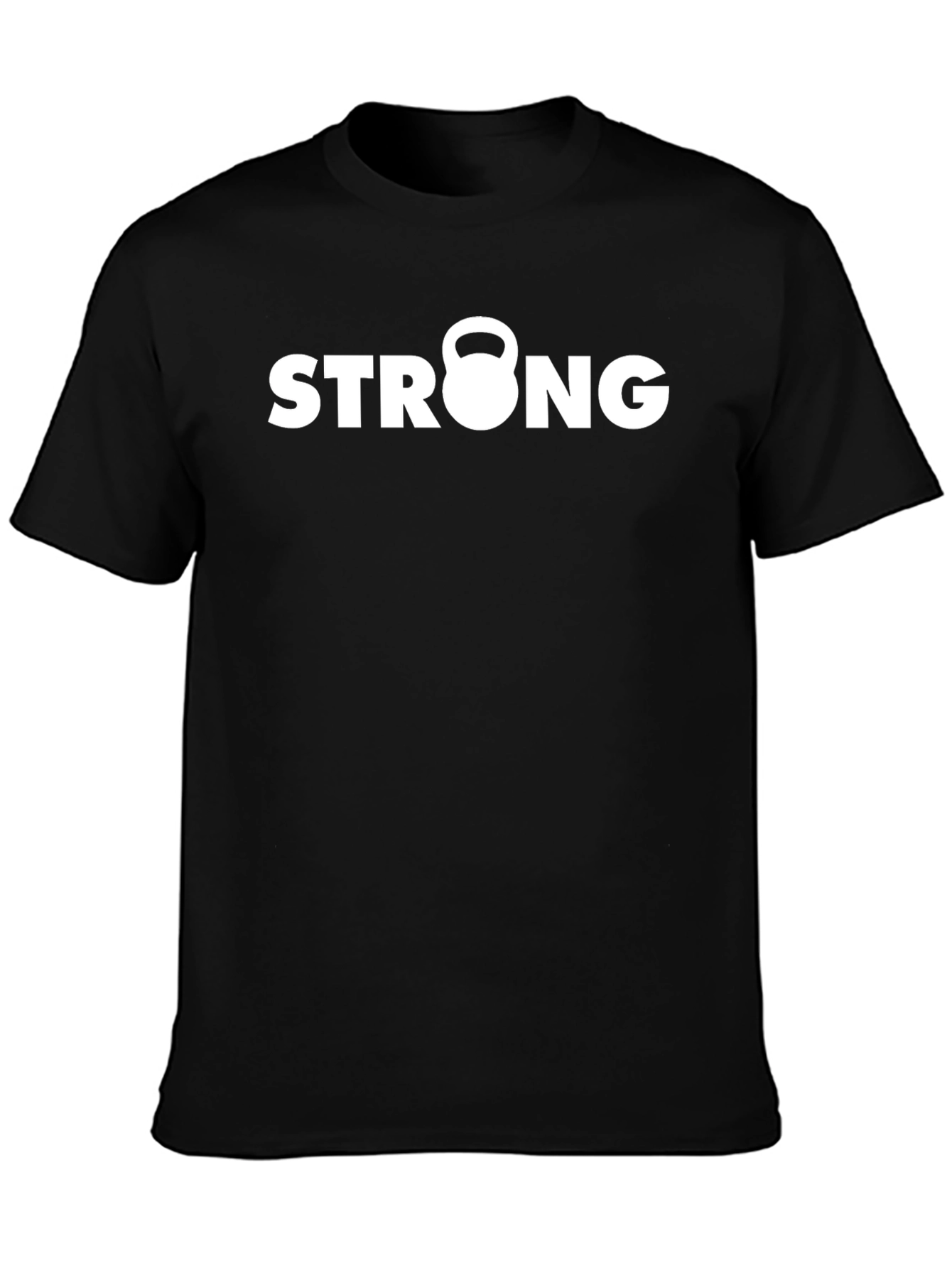 Strong Kettlebell Graphic Tee - Black Fitness Shirt
