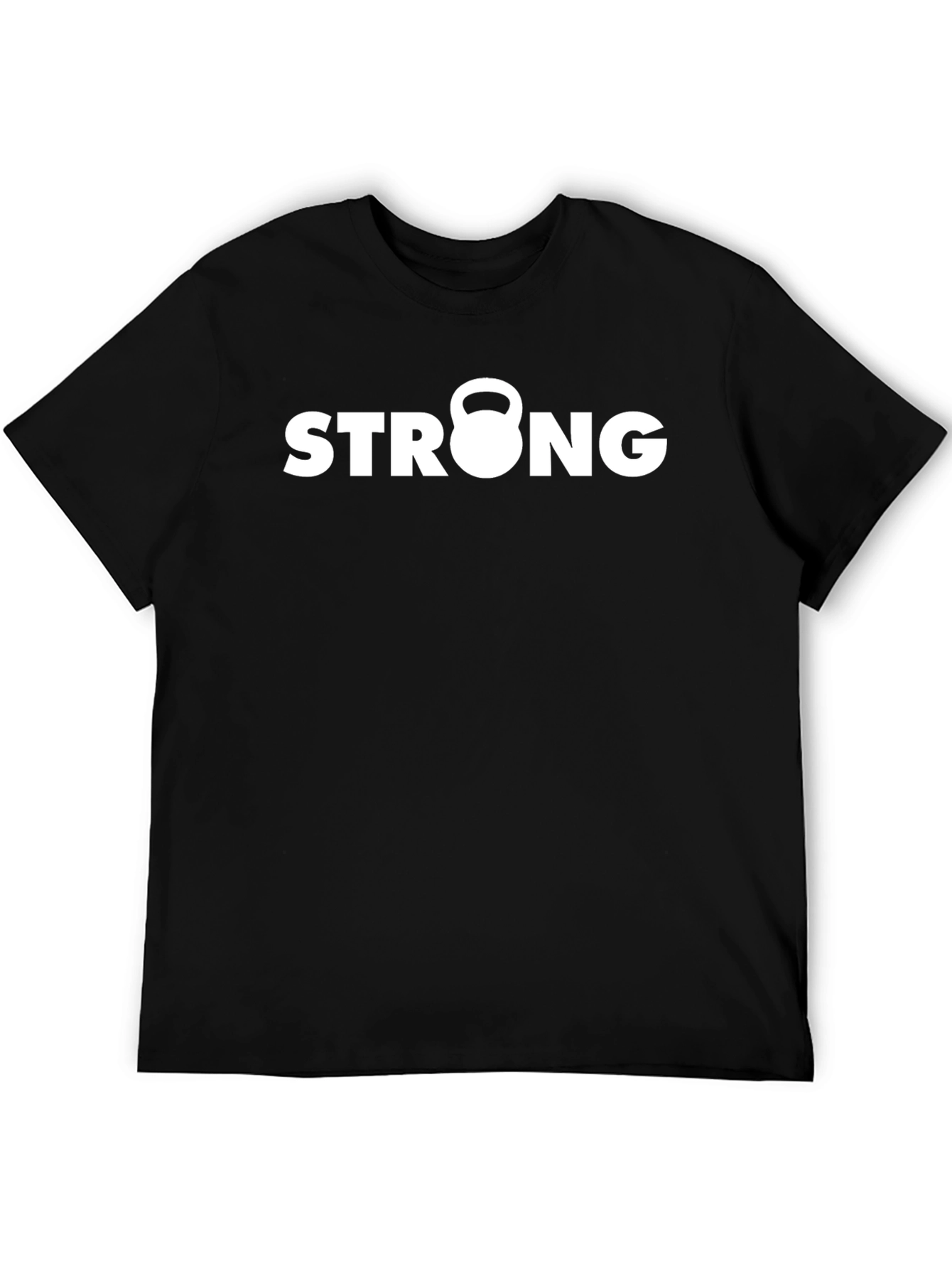 Strong Kettlebell Graphic Tee - Black Fitness Shirt