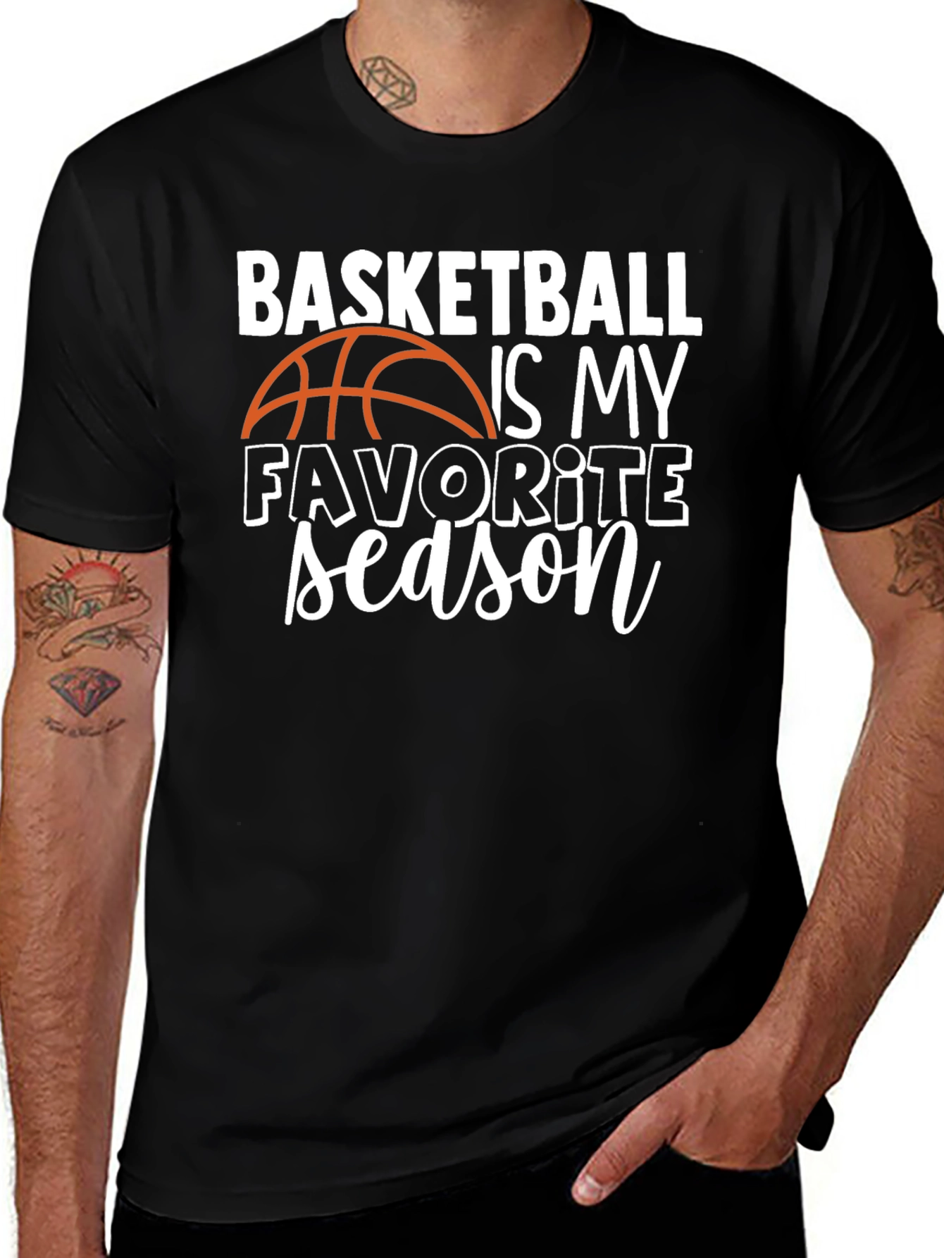 Basketball Is My Favorite Season Graphic Tee