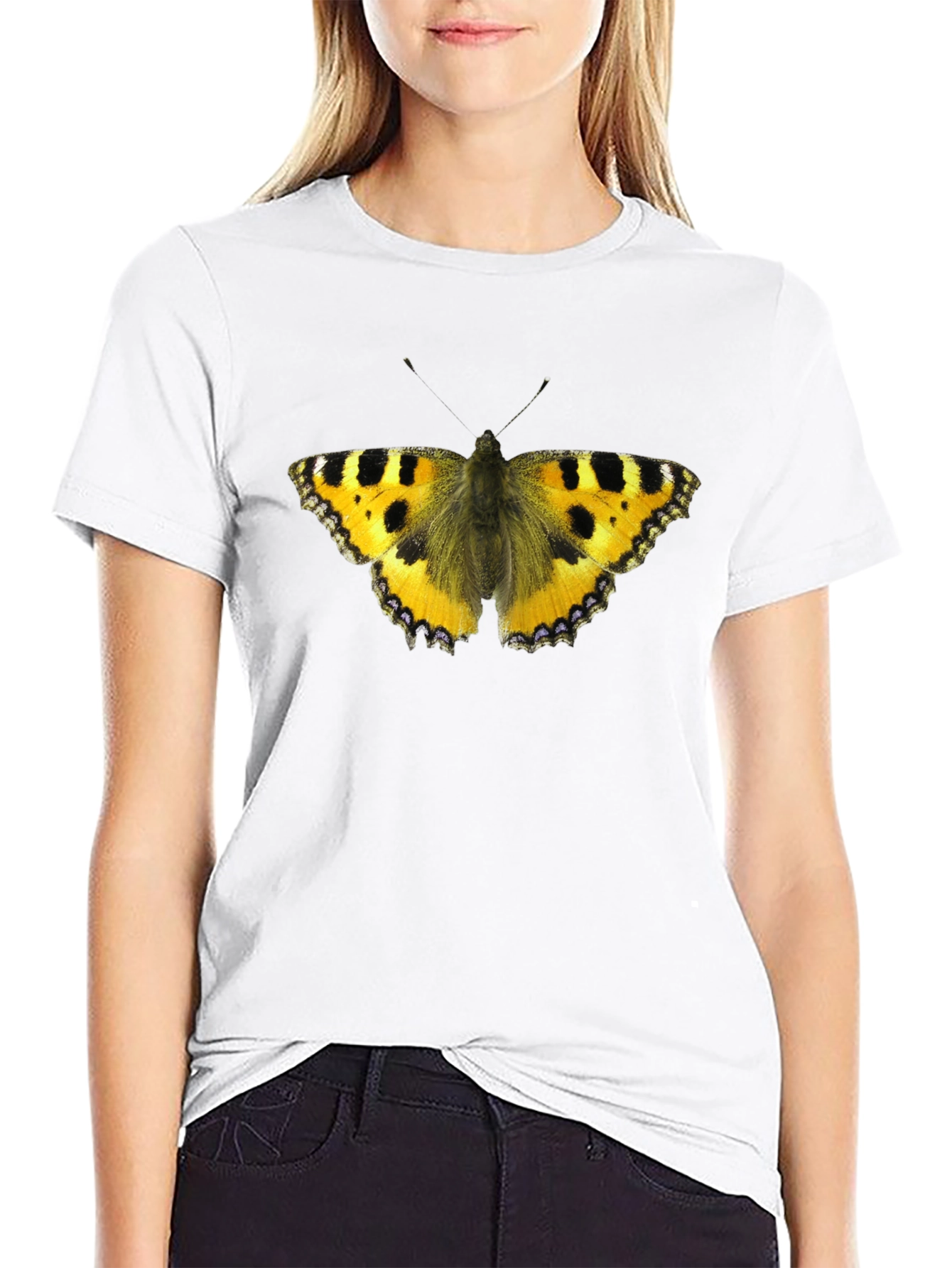 Butterfly Graphic Black T-Shirt