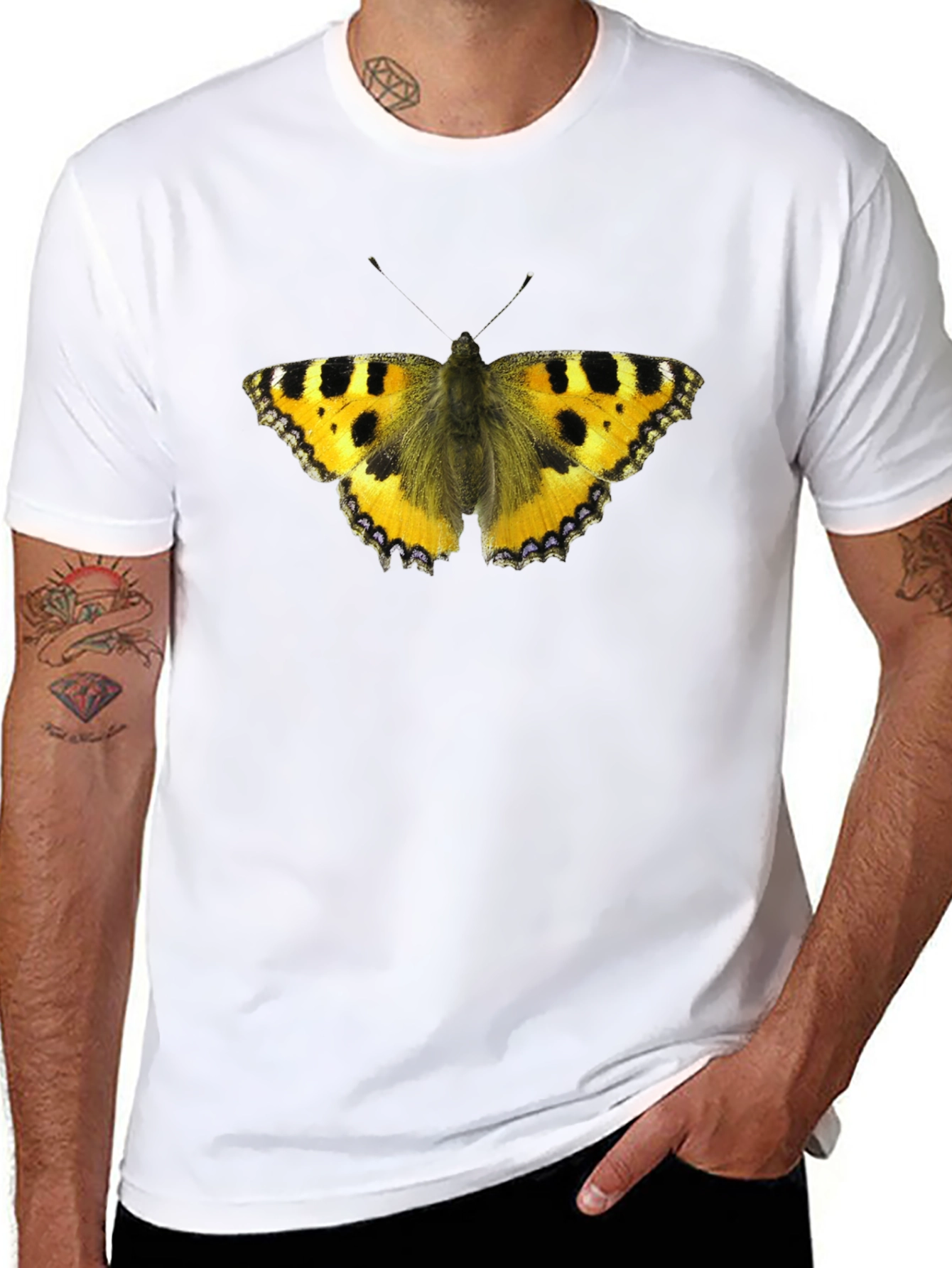 Butterfly Graphic Black T-Shirt