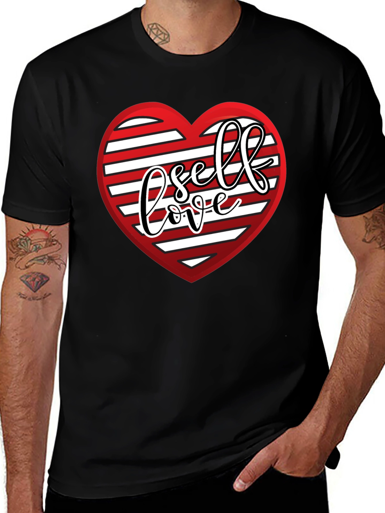 Self Love Heart Graphic Tee