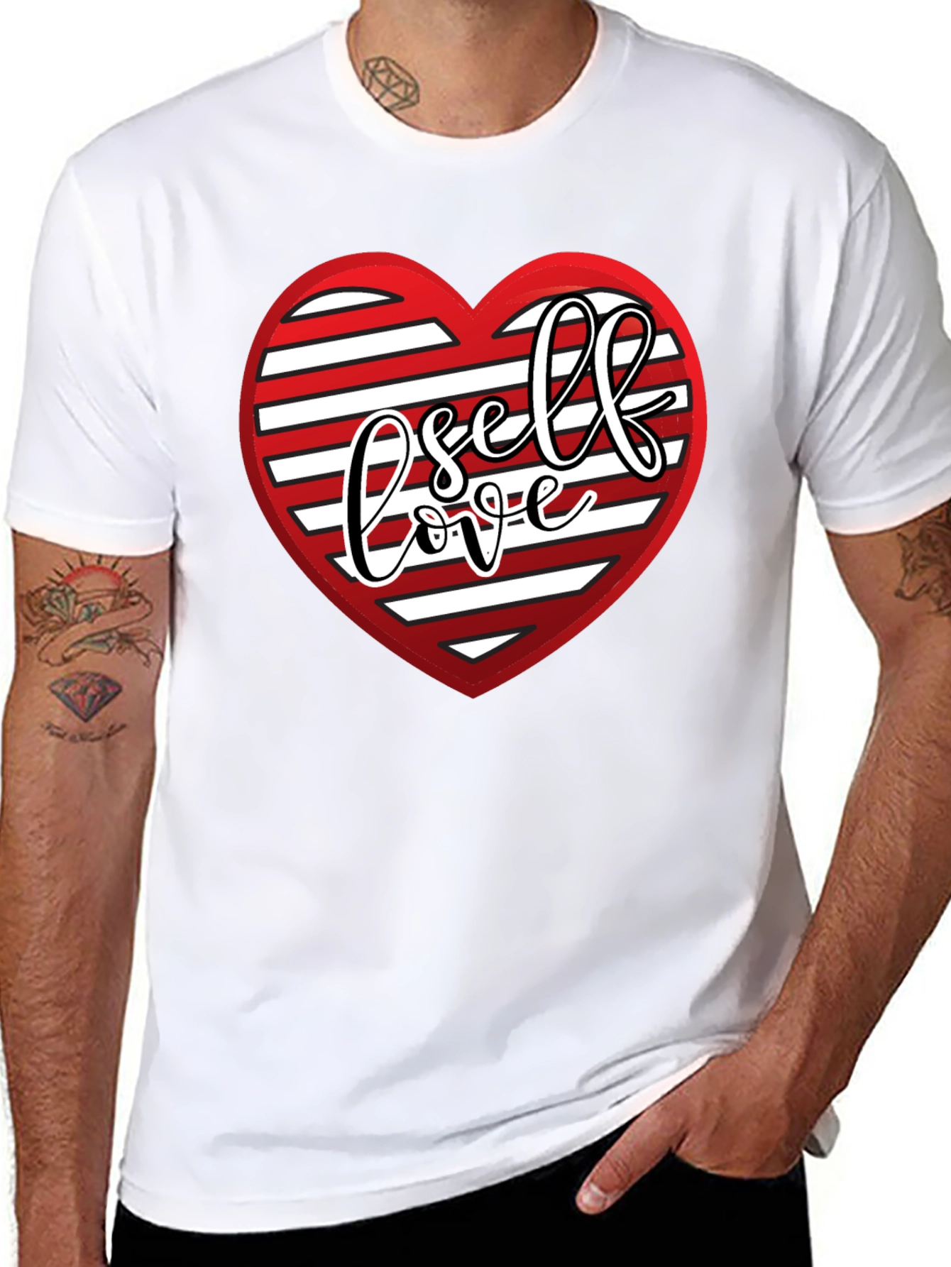 Self Love Heart Graphic Tee