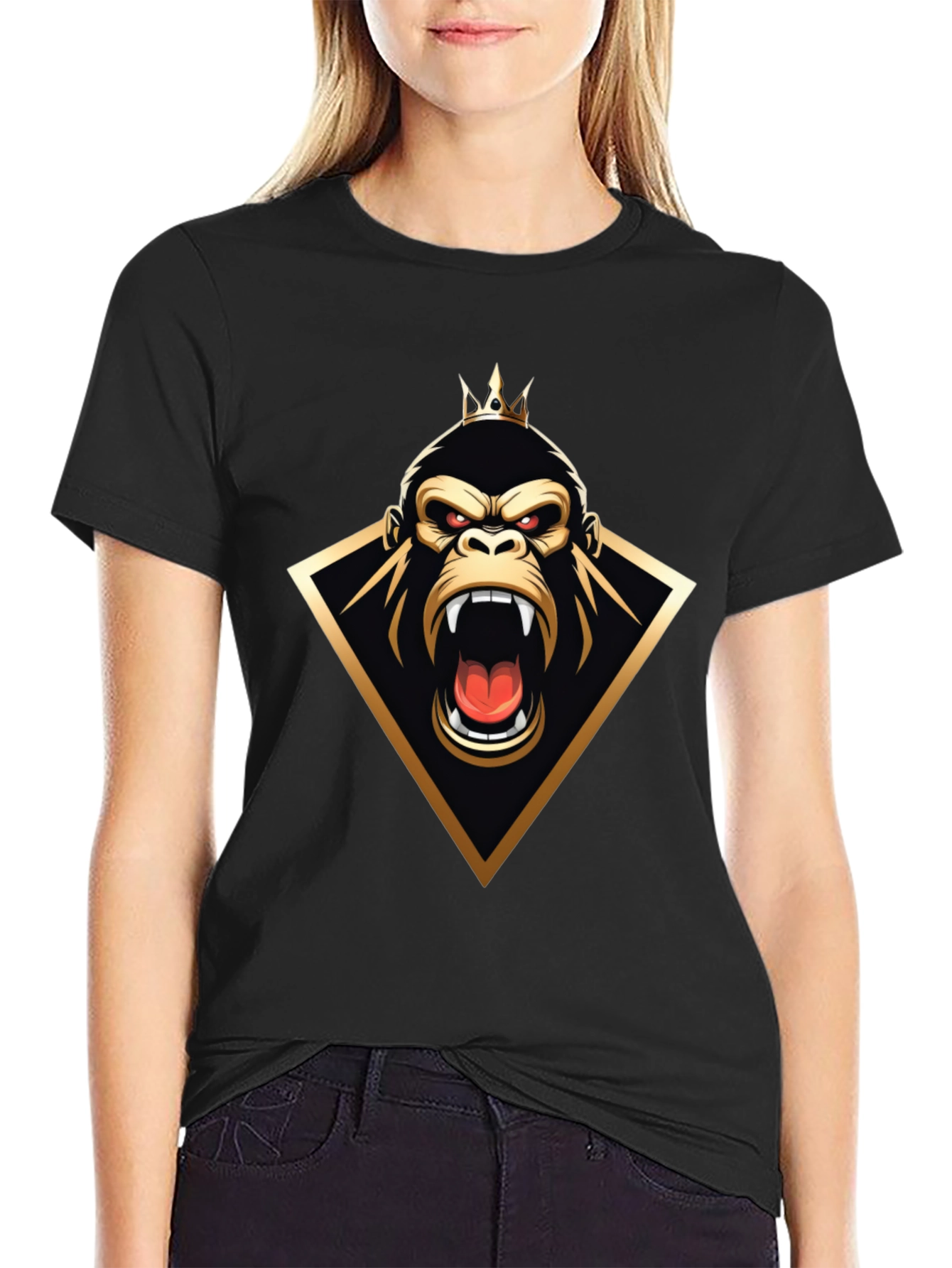 King Gorilla Graphic Tee - Black