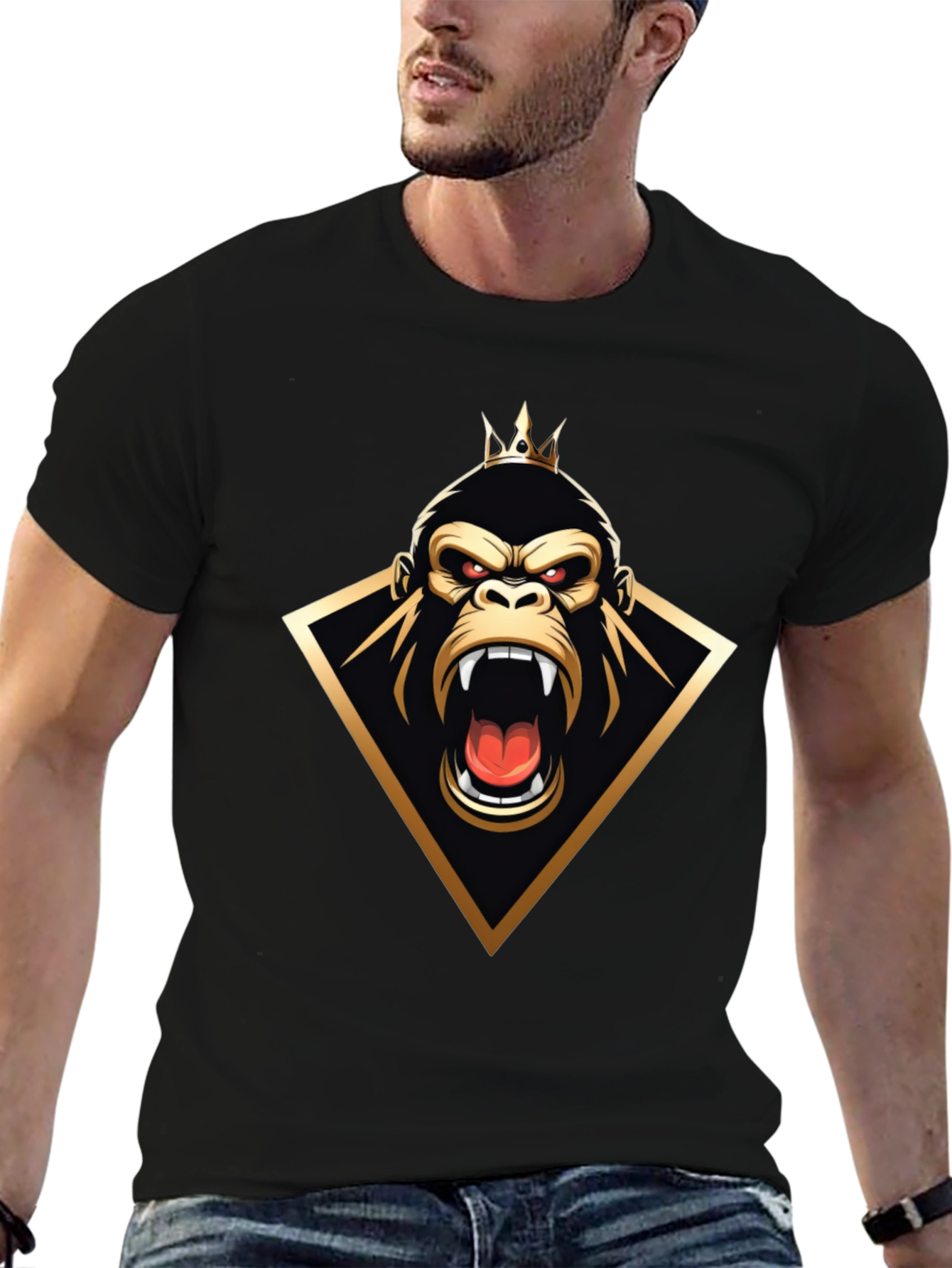 King Gorilla Graphic Tee - Black
