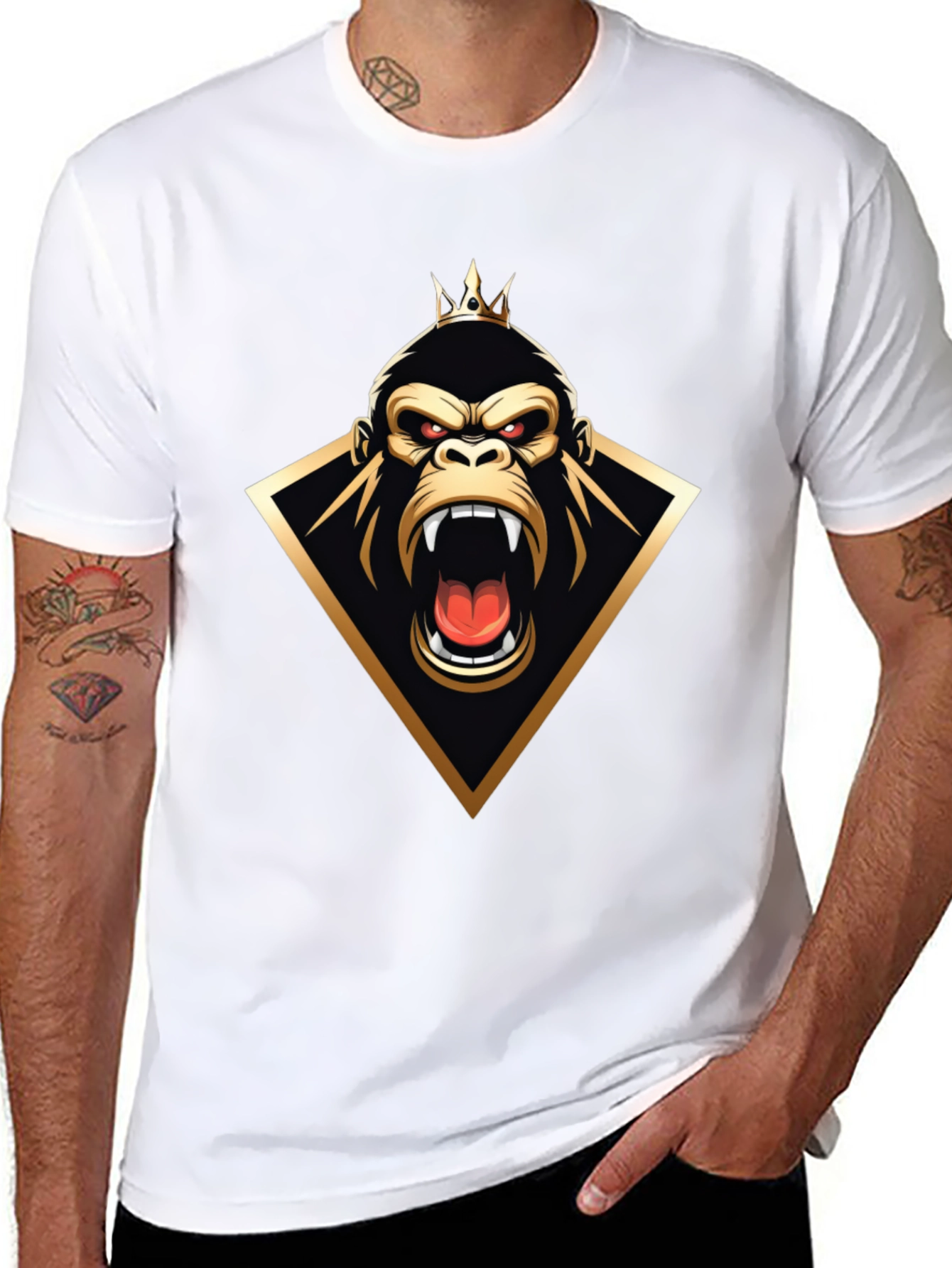King Gorilla Graphic Tee - Black