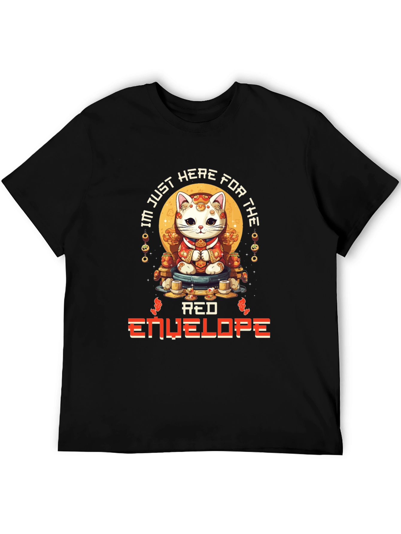 Lucky Cat Red Envelope T-Shirt