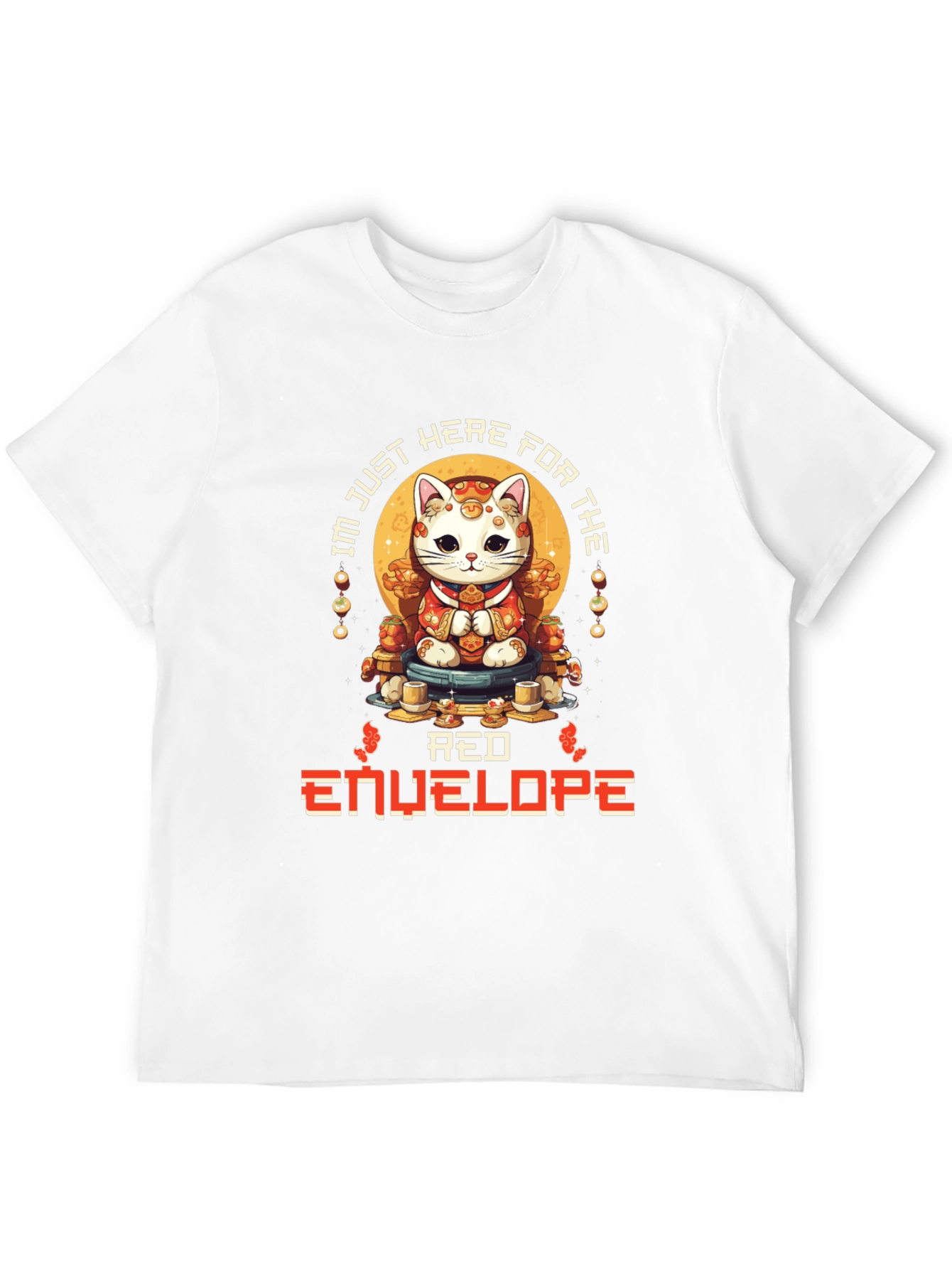 Lucky Cat Red Envelope T-Shirt