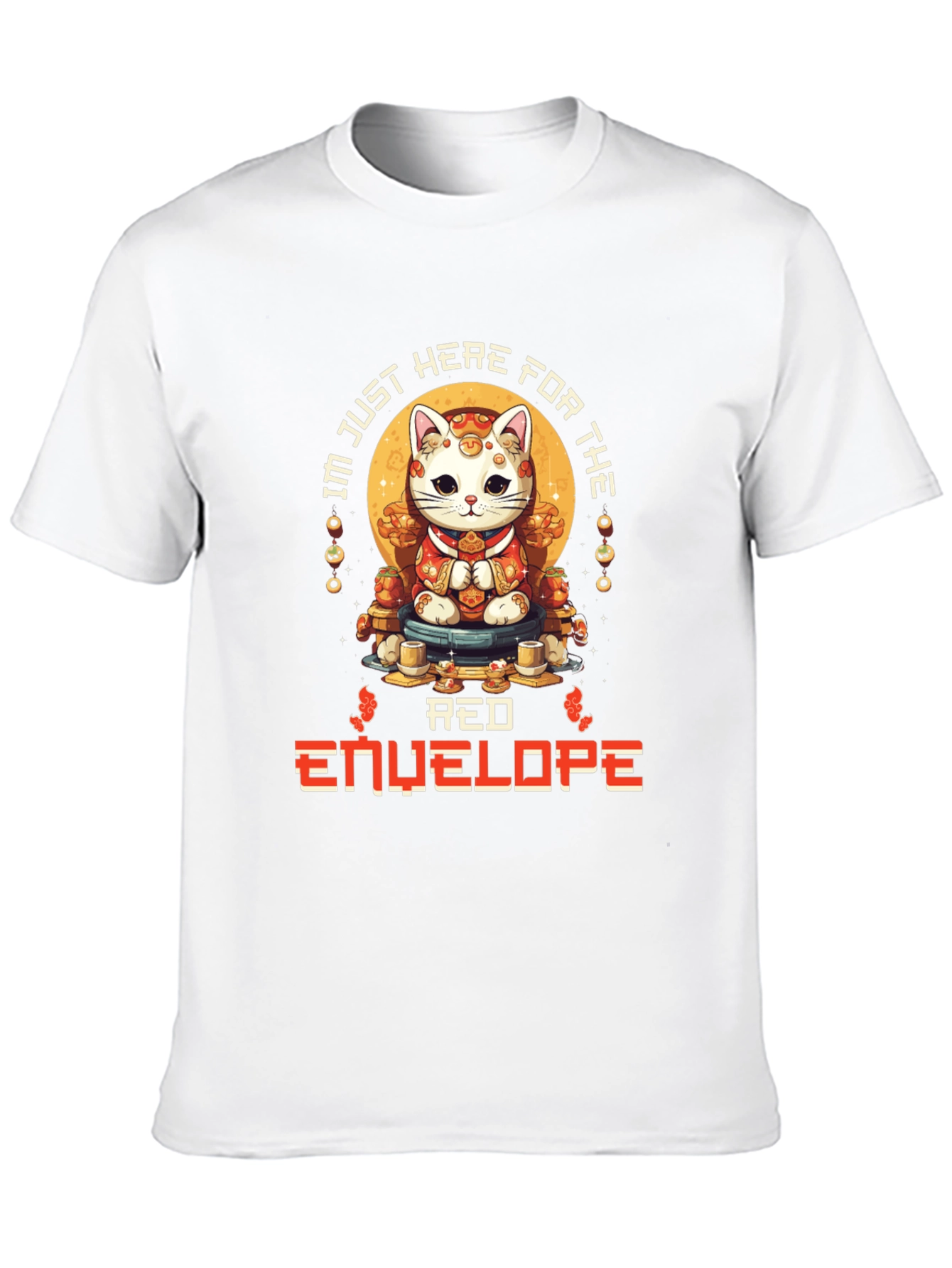 Lucky Cat Red Envelope T-Shirt