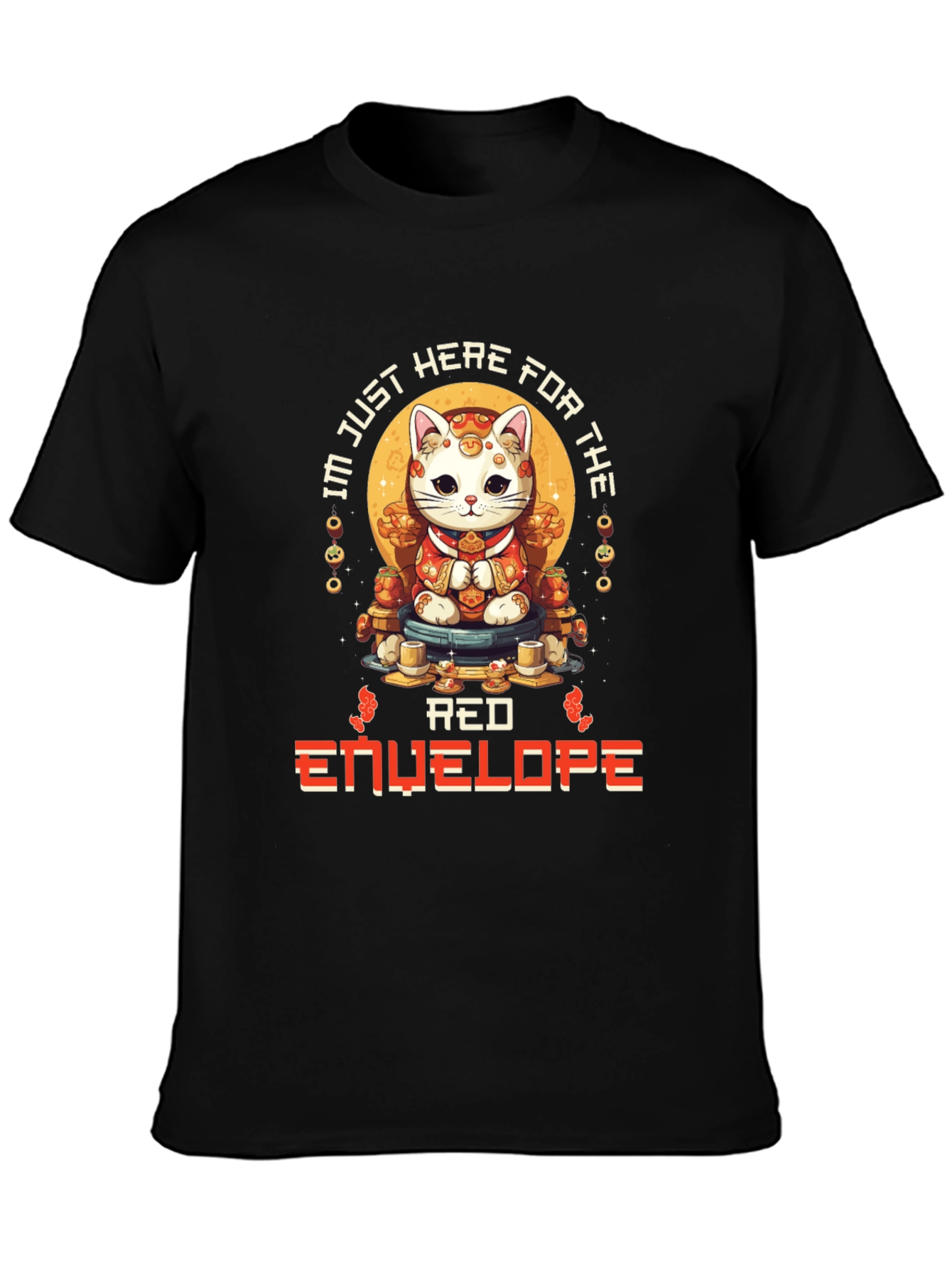 Lucky Cat Red Envelope T-Shirt