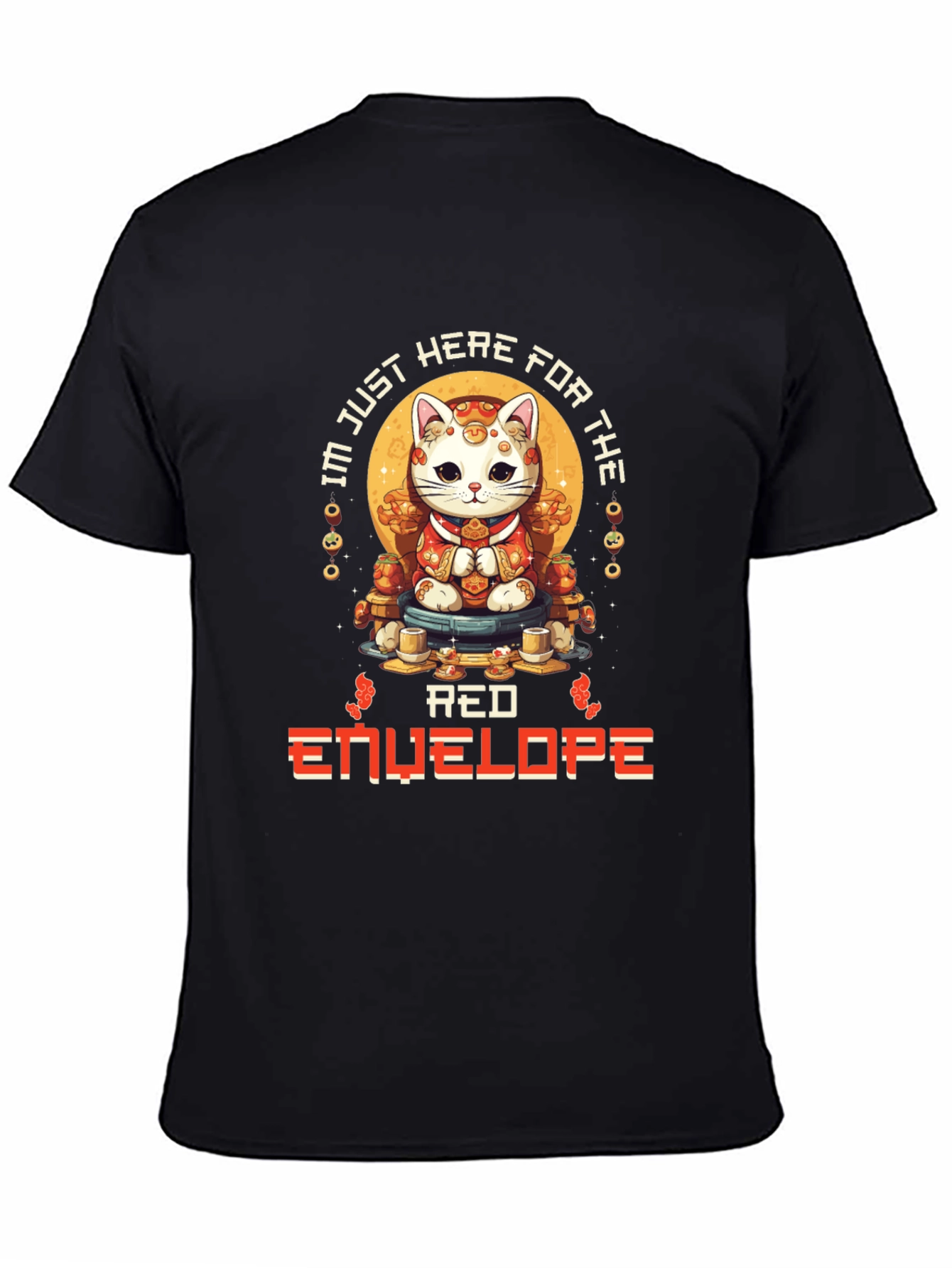 Lucky Cat Red Envelope T-Shirt