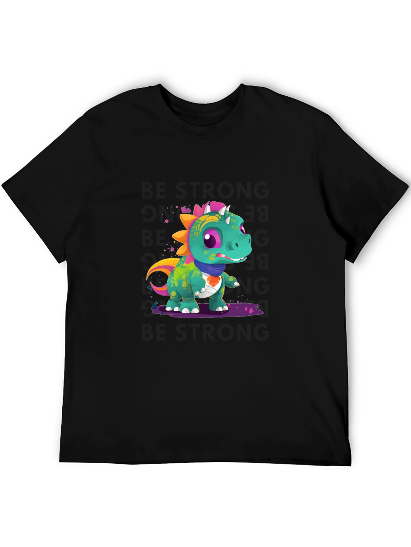 Cartoon Dinosaur Graphic Tee