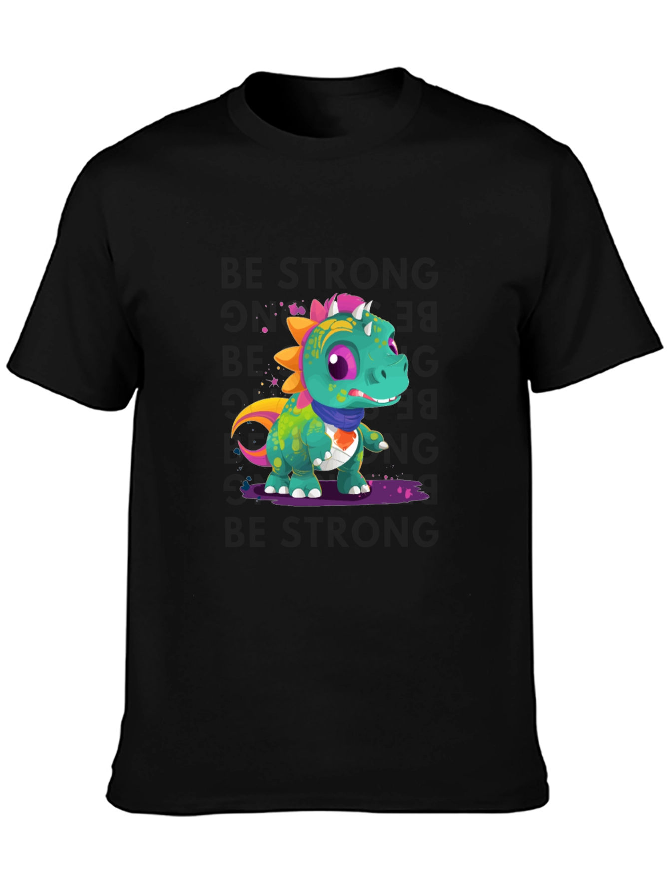Cartoon Dinosaur Graphic Tee