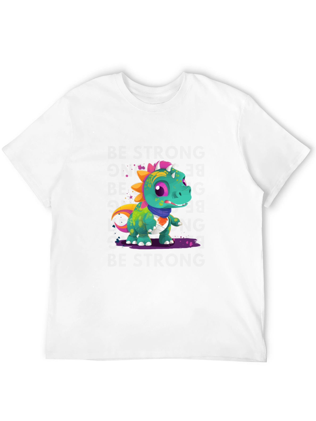 Cartoon Dinosaur Graphic Tee