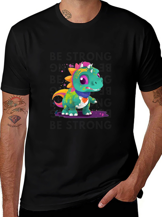 Cartoon Dinosaur Graphic Tee